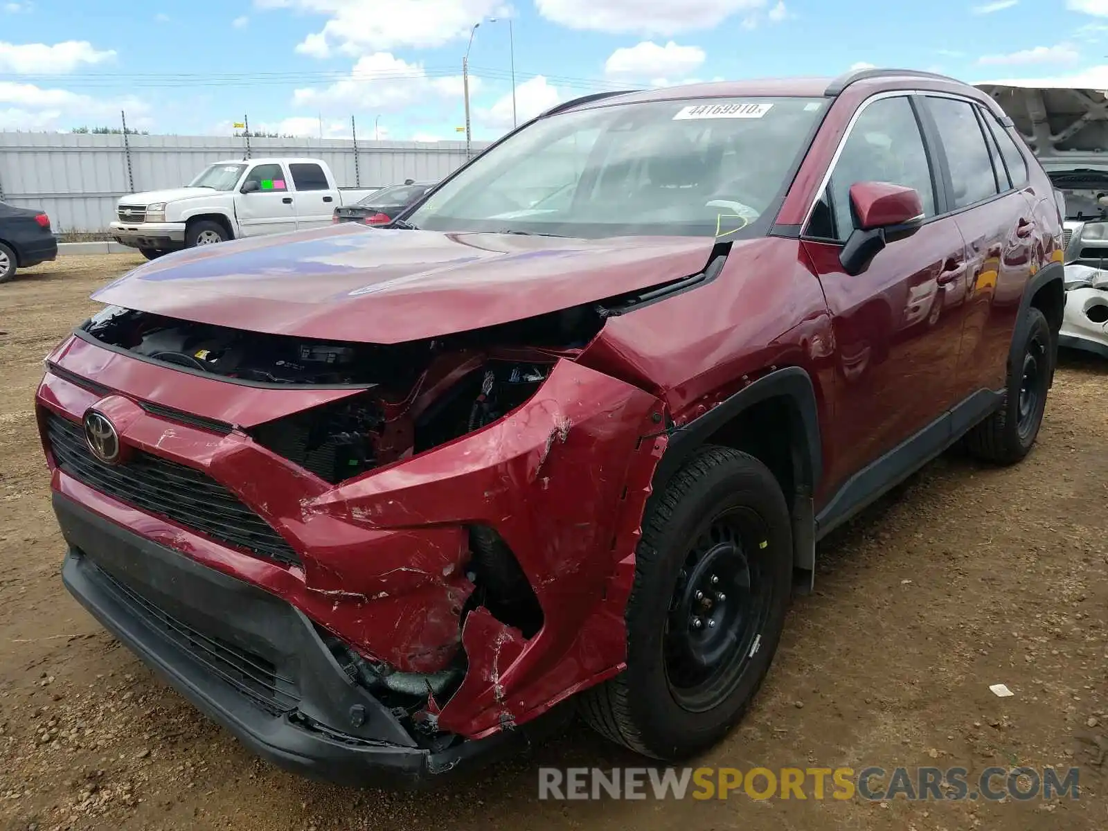 2 Photograph of a damaged car 2T3B1RFV5LW097094 TOYOTA RAV4 2020