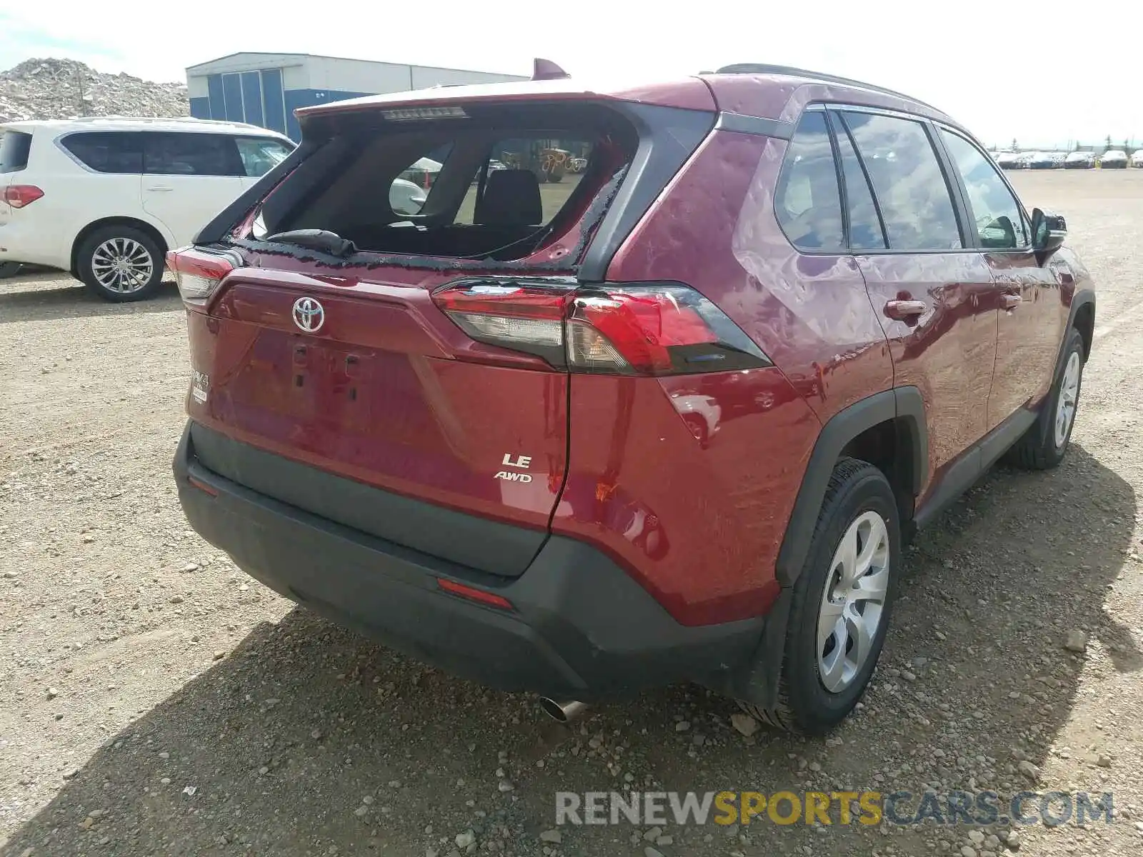 4 Photograph of a damaged car 2T3B1RFV5LW097158 TOYOTA RAV4 2020