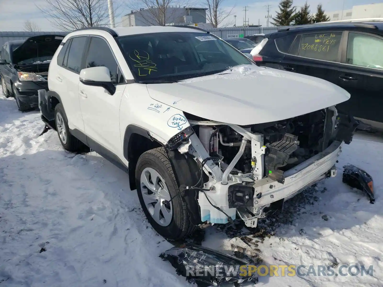 1 Photograph of a damaged car 2T3B1RFV7LC097695 TOYOTA RAV4 2020