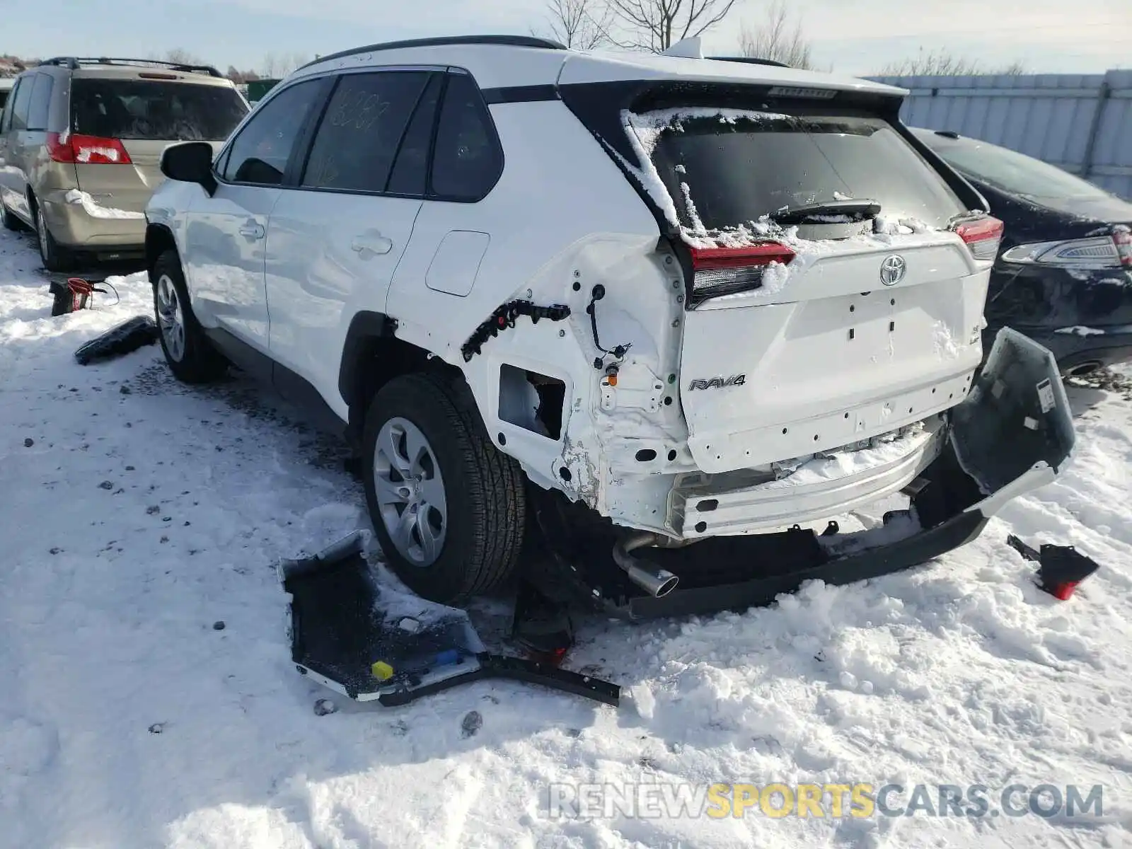 3 Photograph of a damaged car 2T3B1RFV7LC097695 TOYOTA RAV4 2020