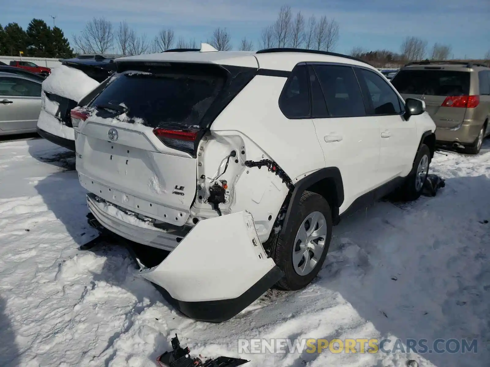 4 Photograph of a damaged car 2T3B1RFV7LC097695 TOYOTA RAV4 2020