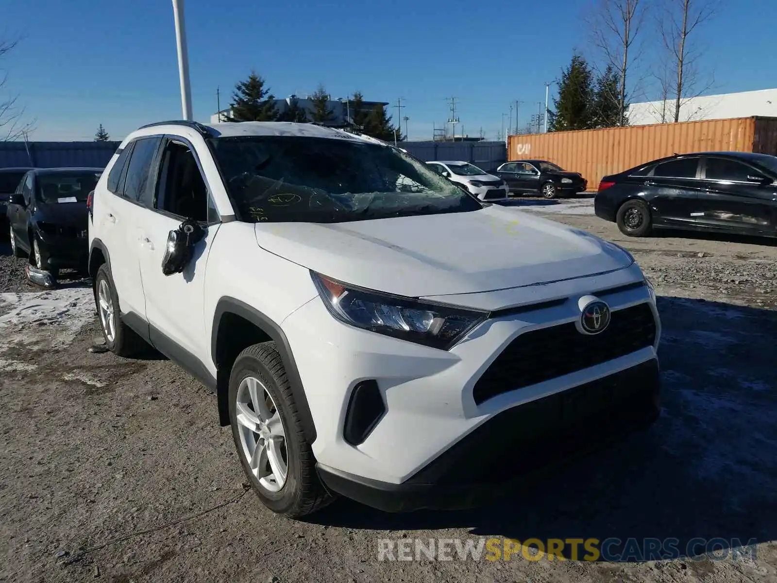 1 Photograph of a damaged car 2T3B1RFV9LW096837 TOYOTA RAV4 2020