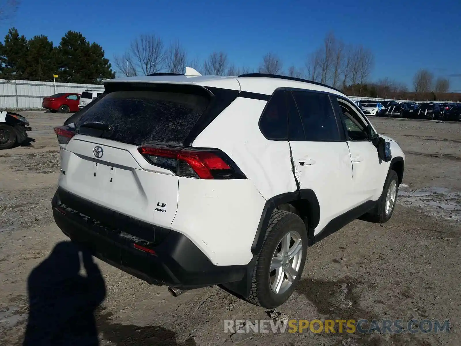 4 Photograph of a damaged car 2T3B1RFV9LW096837 TOYOTA RAV4 2020