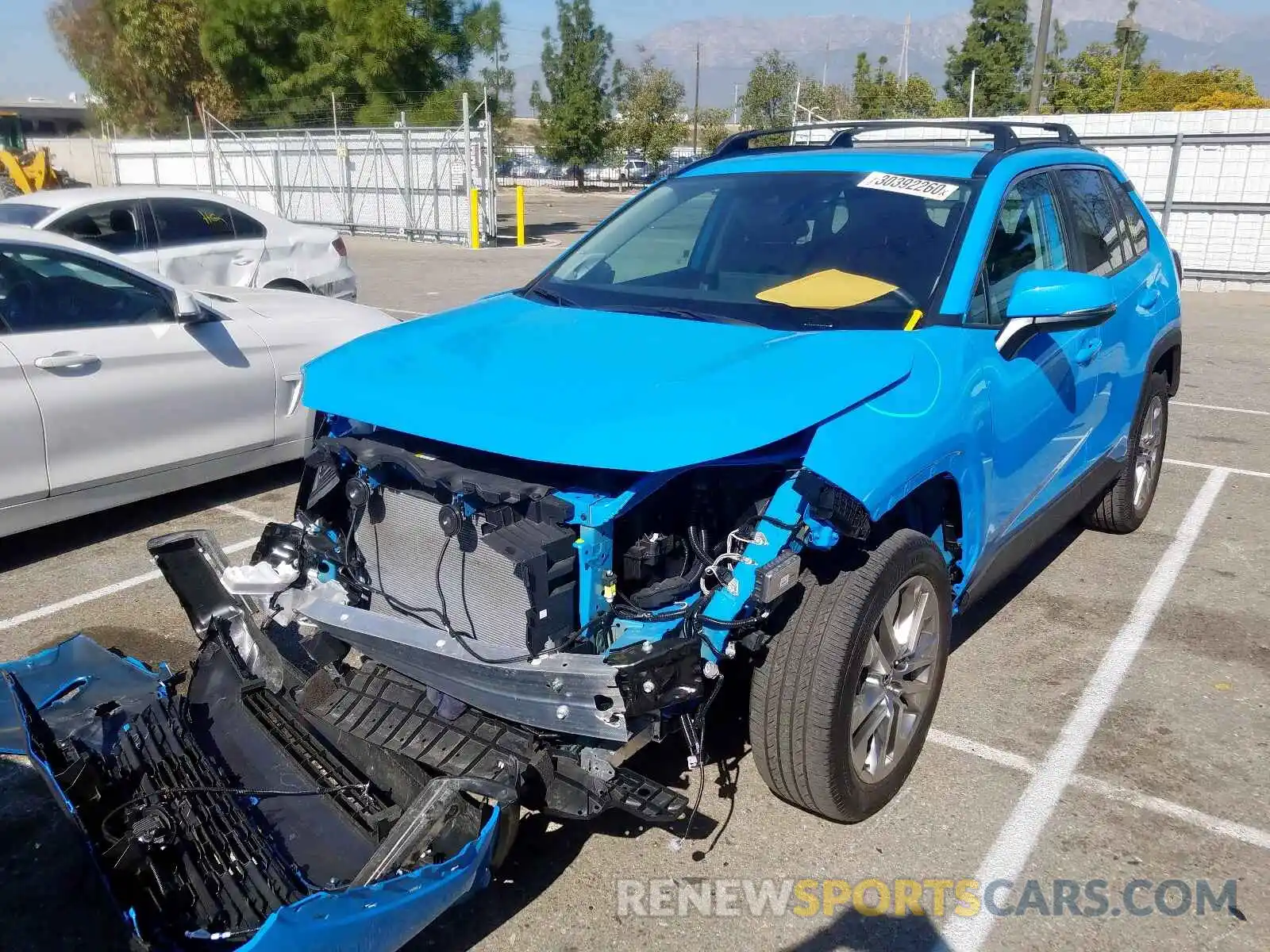 2 Photograph of a damaged car 2T3C1RFV0LW057946 TOYOTA RAV4 2020