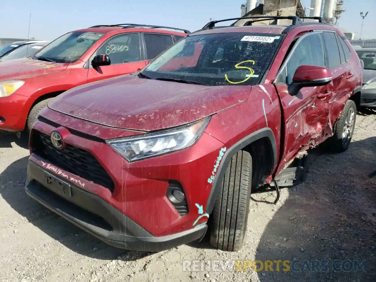 2 Фотография поврежденного автомобиля 2T3C1RFV0LW065254 TOYOTA RAV4 2020