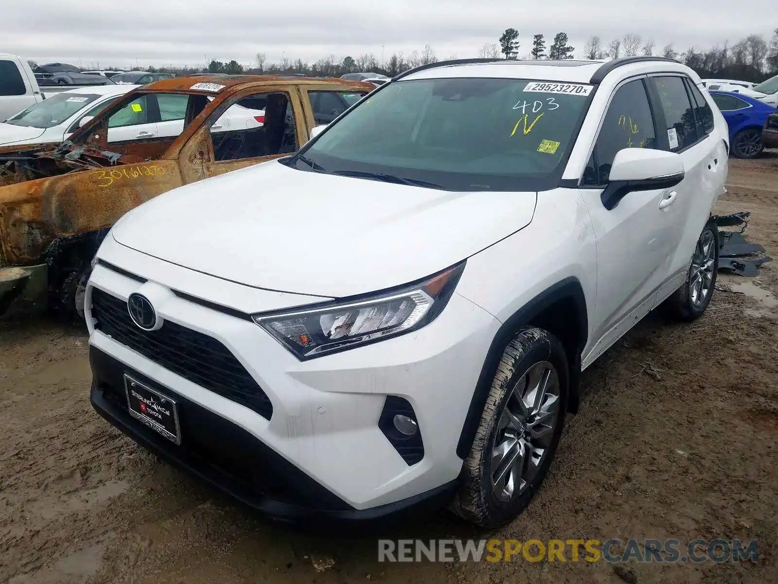 2 Photograph of a damaged car 2T3C1RFV2LC036596 TOYOTA RAV4 2020