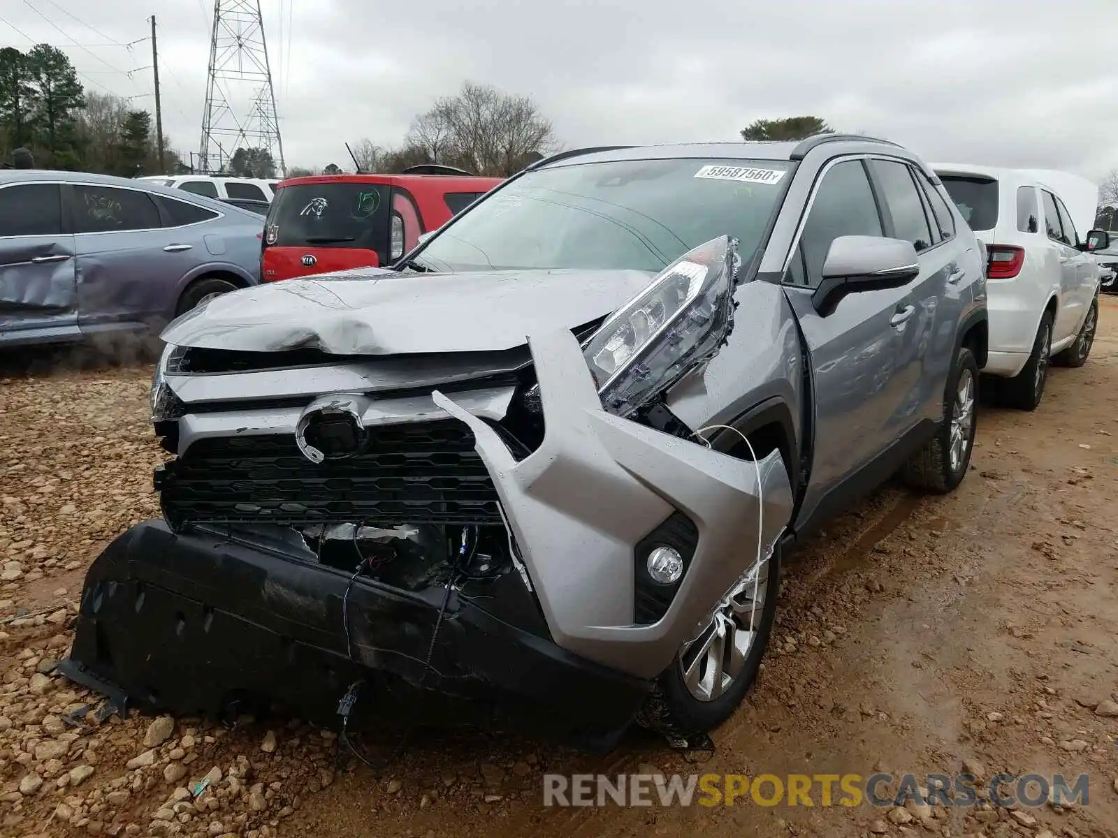 2 Photograph of a damaged car 2T3C1RFV3LC073348 TOYOTA RAV4 2020