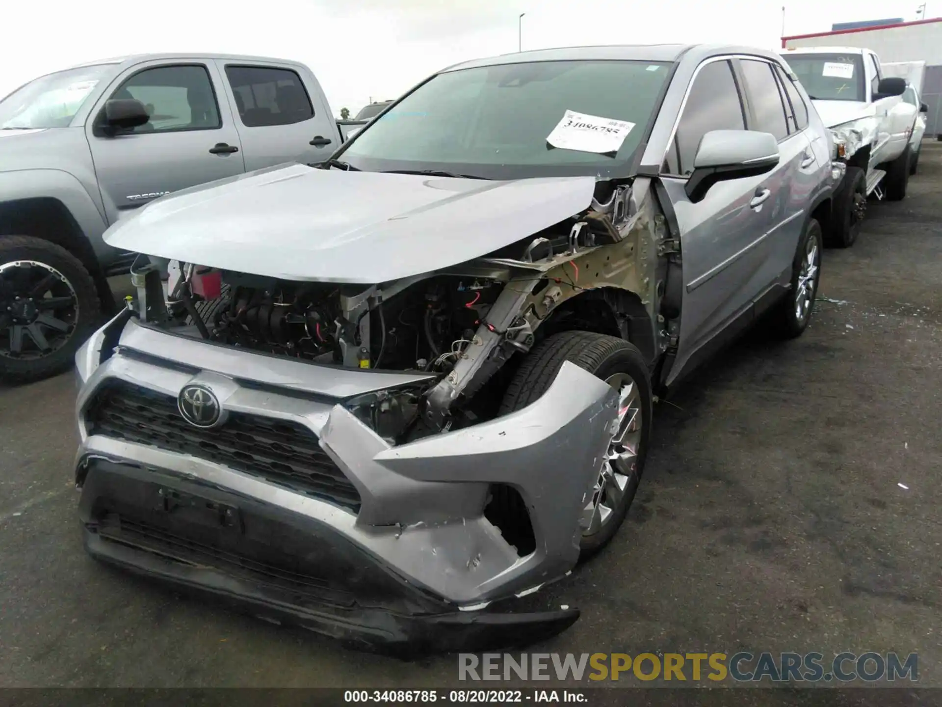 2 Photograph of a damaged car 2T3C1RFV3LW097762 TOYOTA RAV4 2020