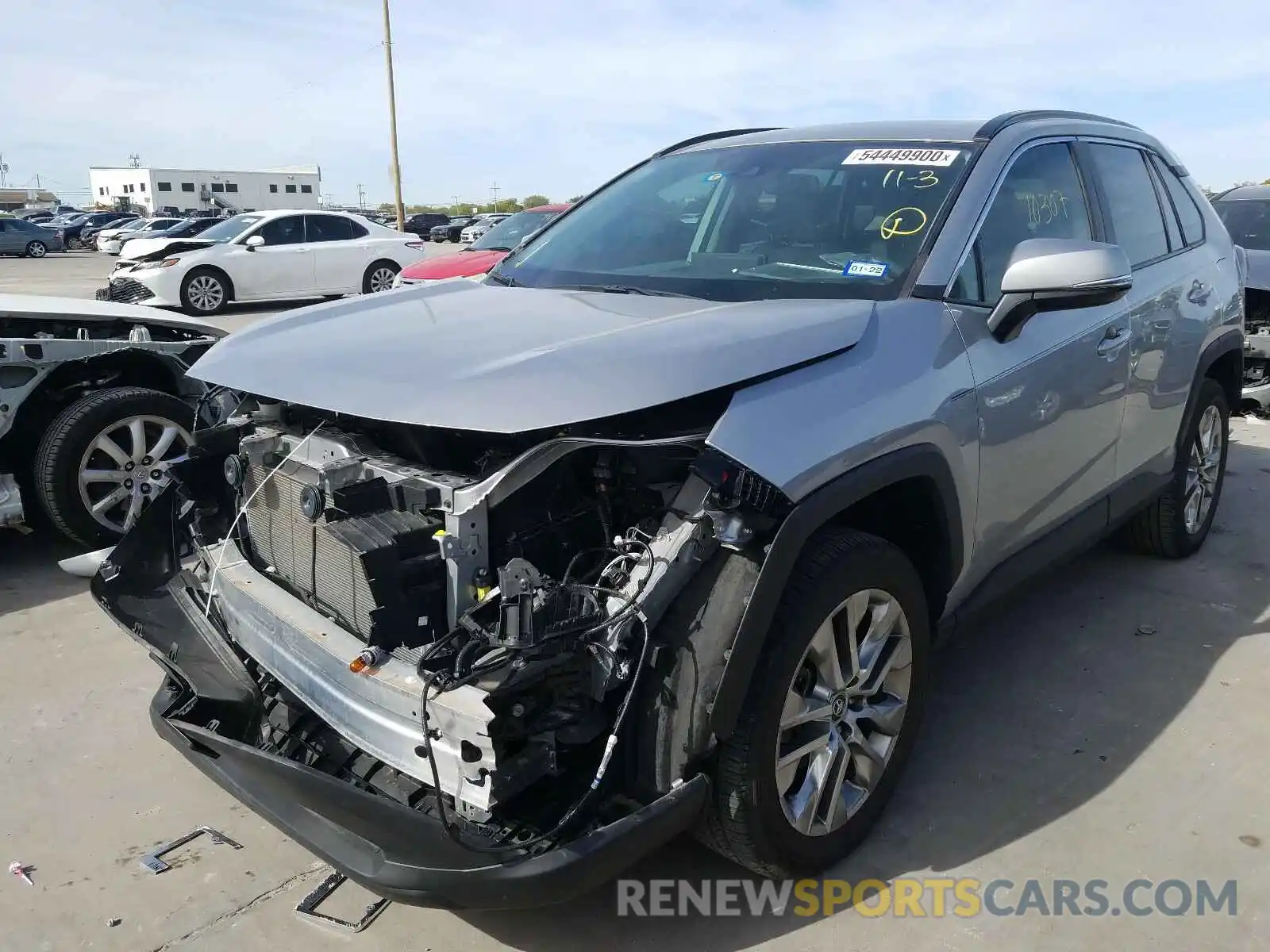 2 Photograph of a damaged car 2T3C1RFV6LC035953 TOYOTA RAV4 2020