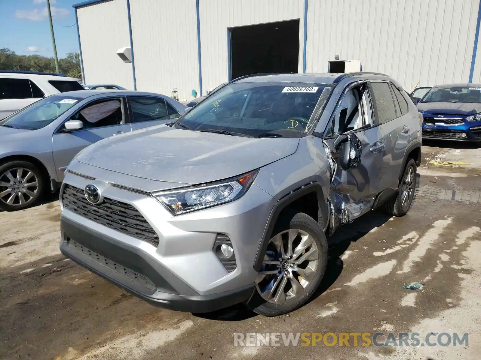 2 Photograph of a damaged car 2T3C1RFV6LW058308 TOYOTA RAV4 2020