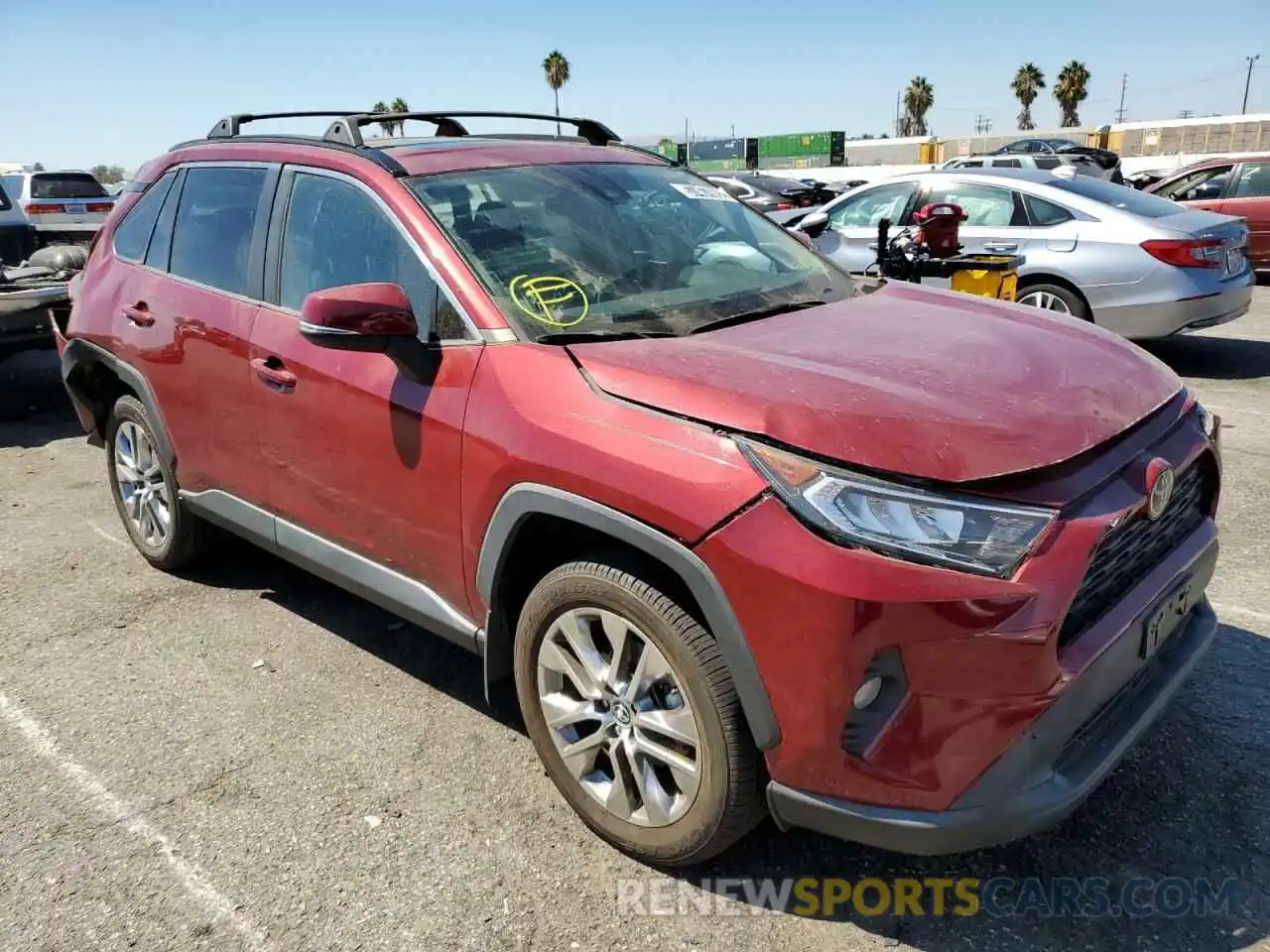 1 Photograph of a damaged car 2T3C1RFV6LW060334 TOYOTA RAV4 2020