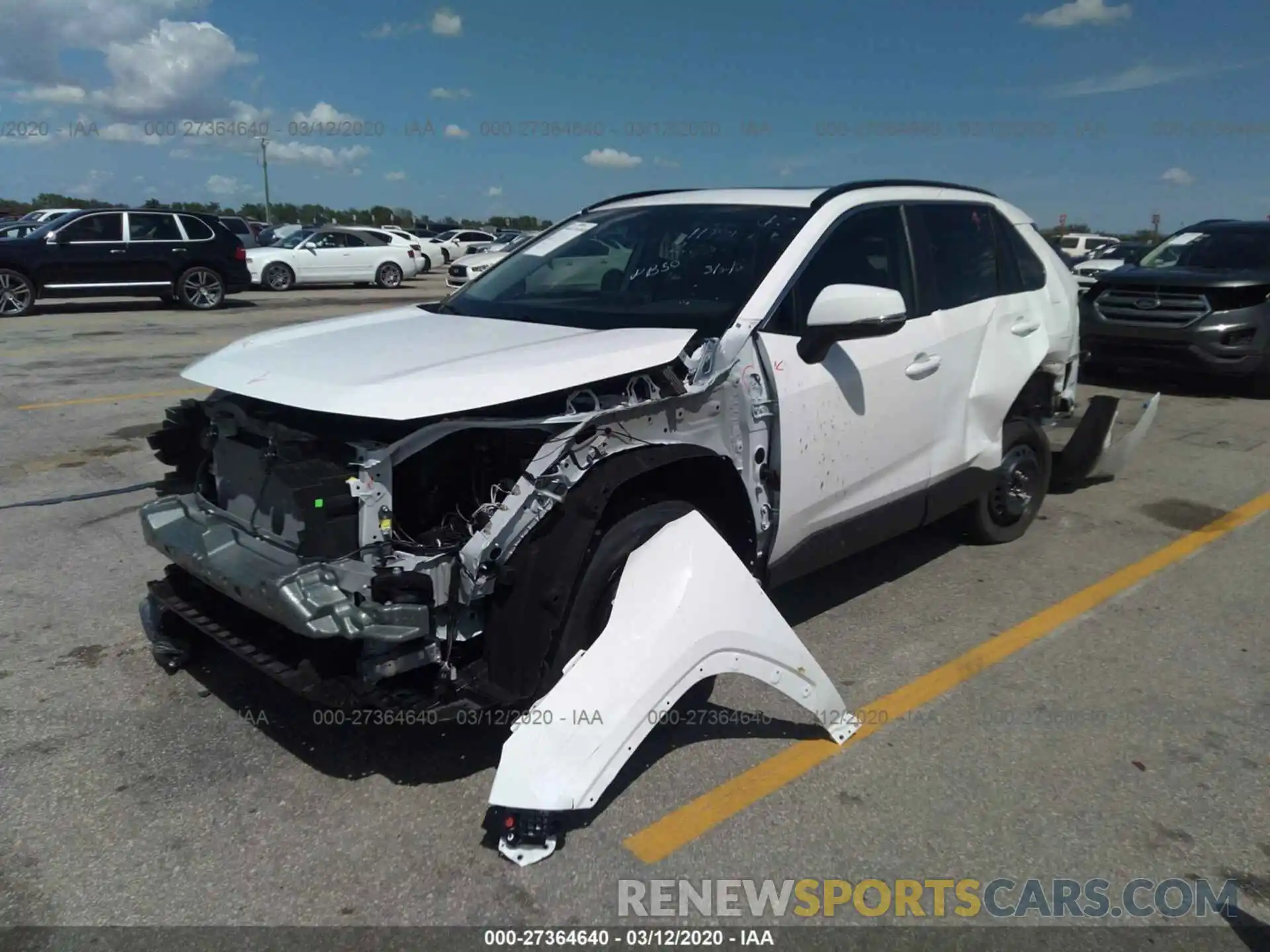 2 Photograph of a damaged car 2T3C1RFV6LW062522 TOYOTA RAV4 2020