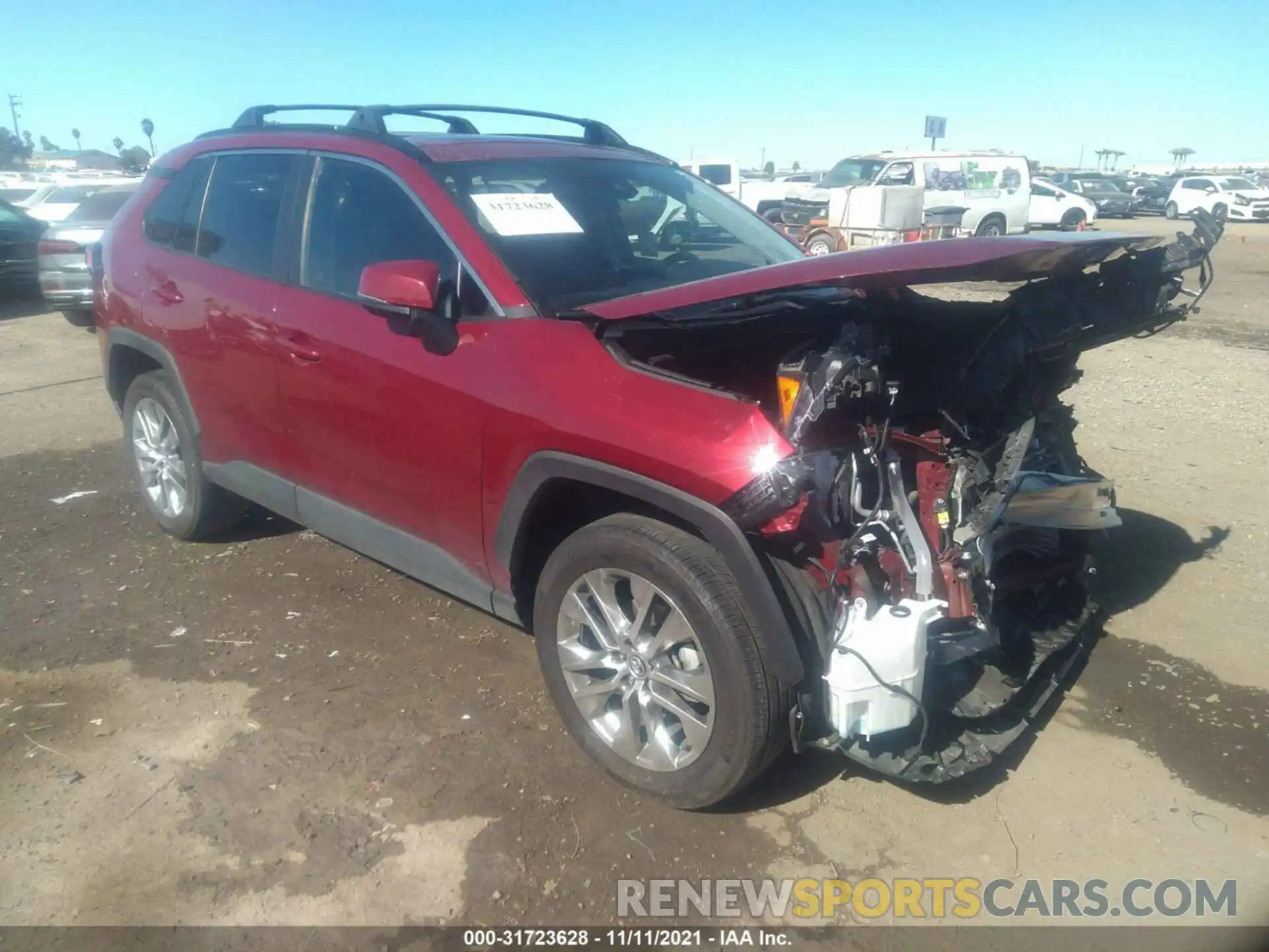 1 Photograph of a damaged car 2T3C1RFV6LW082348 TOYOTA RAV4 2020