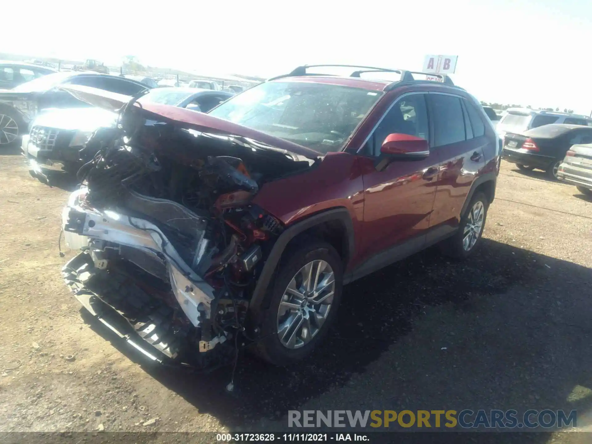 2 Photograph of a damaged car 2T3C1RFV6LW082348 TOYOTA RAV4 2020