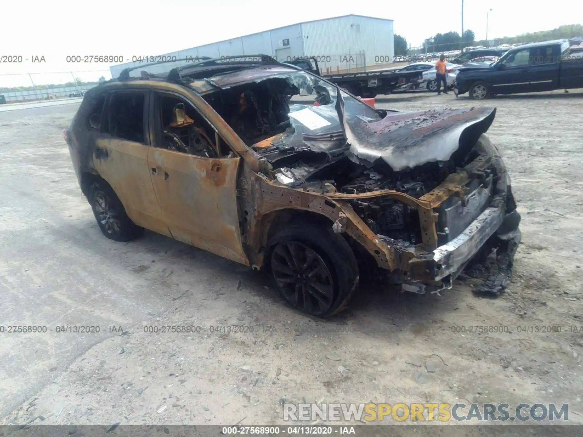 1 Photograph of a damaged car 2T3C1RFV7LC041941 TOYOTA RAV4 2020