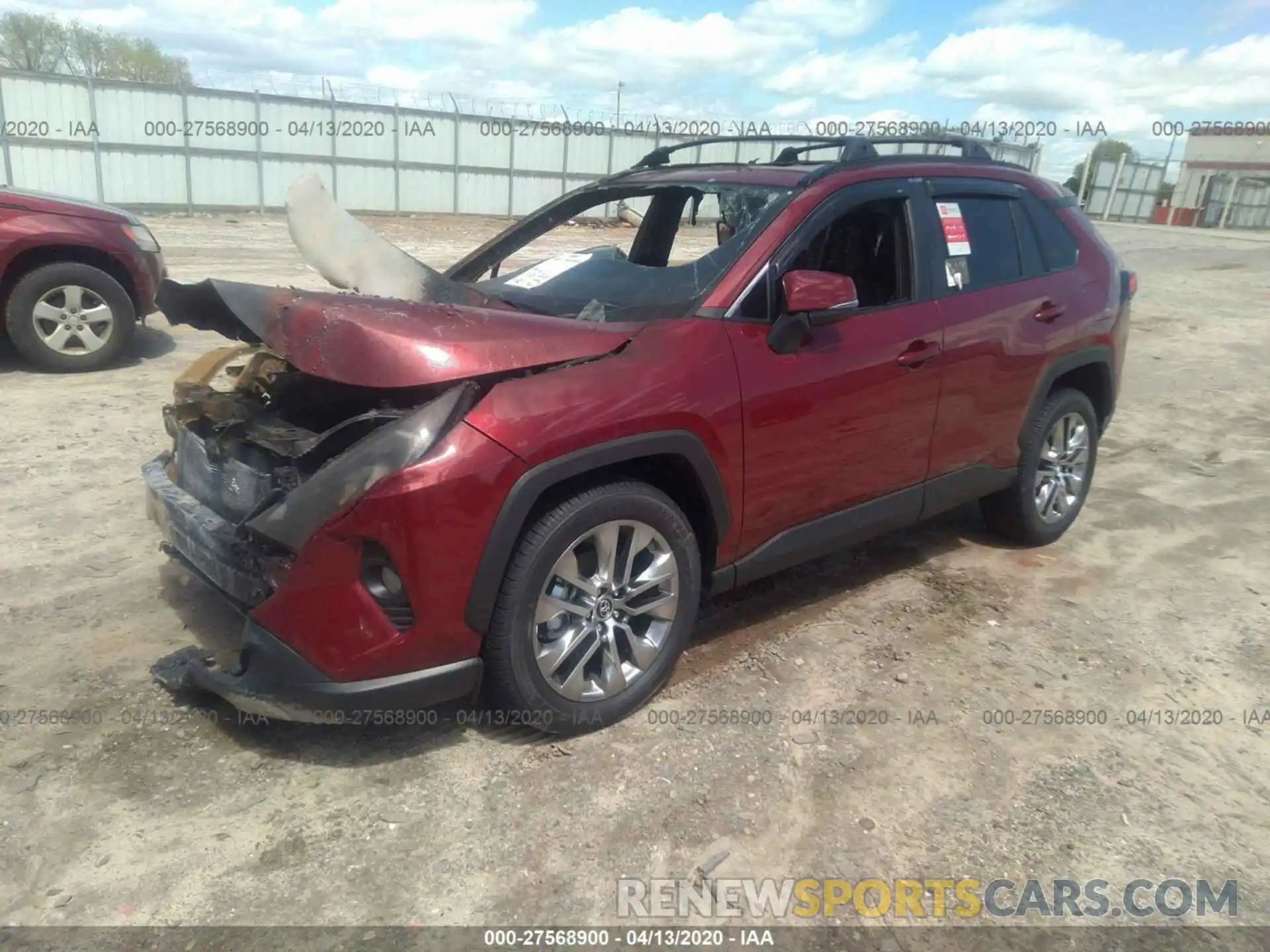 2 Photograph of a damaged car 2T3C1RFV7LC041941 TOYOTA RAV4 2020