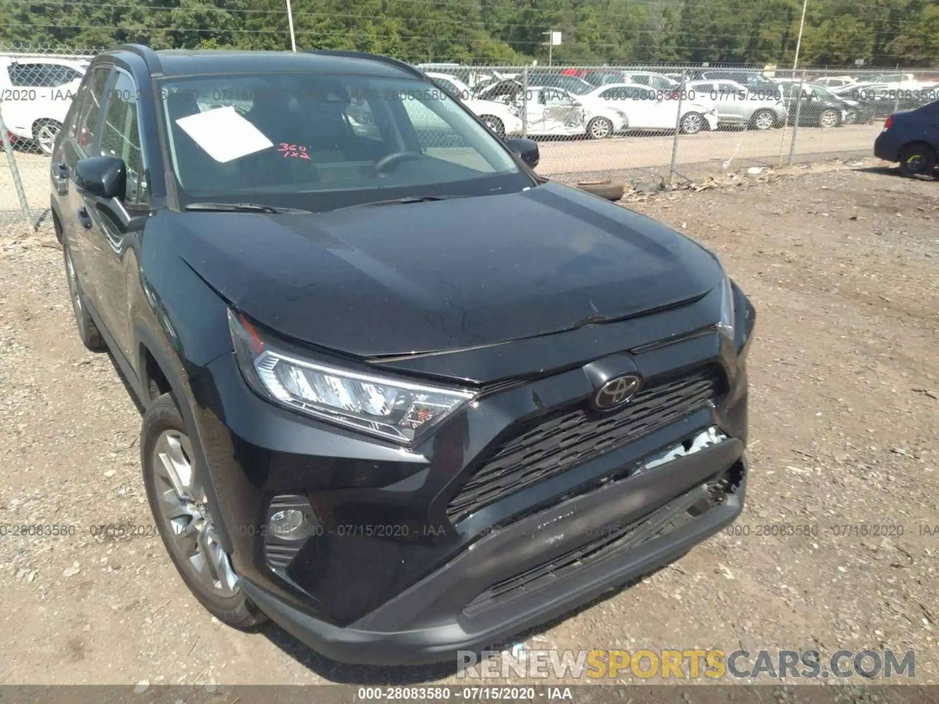 1 Photograph of a damaged car 2T3C1RFV7LC046184 TOYOTA RAV4 2020