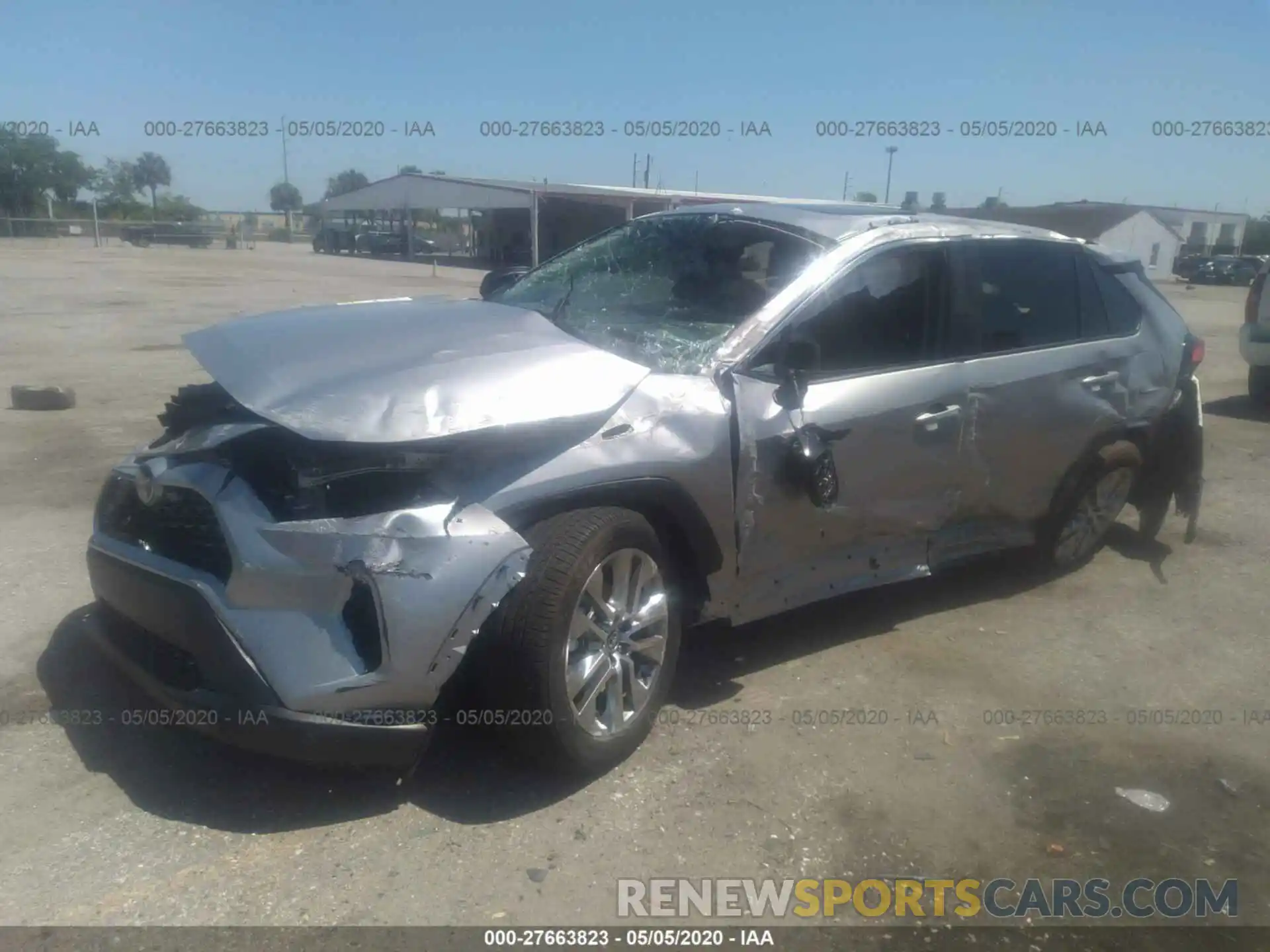 2 Photograph of a damaged car 2T3C1RFV7LC054091 TOYOTA RAV4 2020