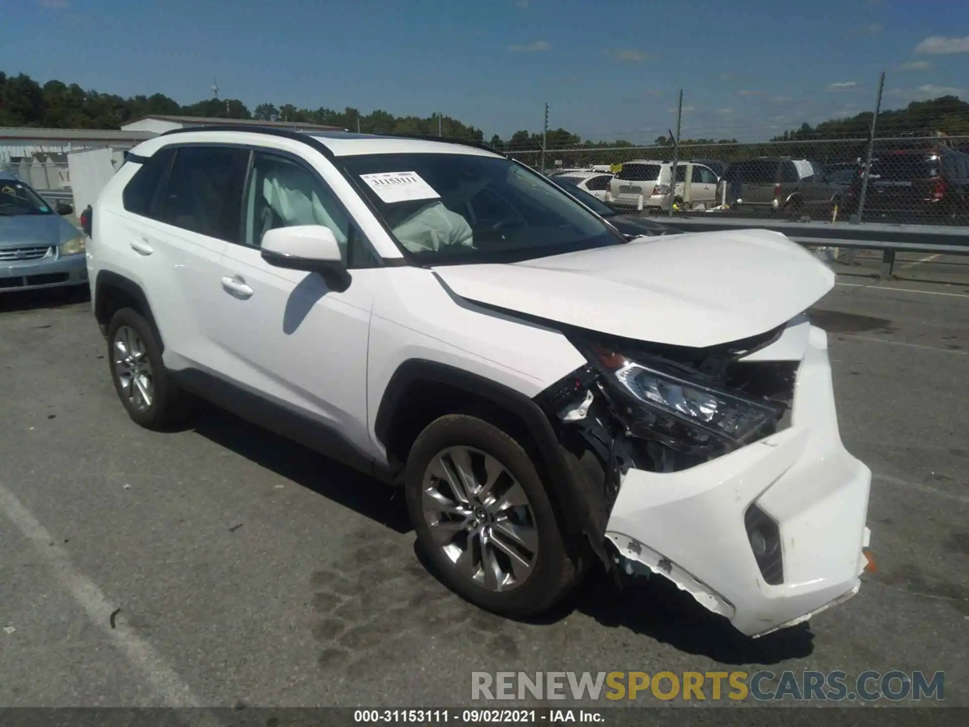 1 Photograph of a damaged car 2T3C1RFV7LC079881 TOYOTA RAV4 2020