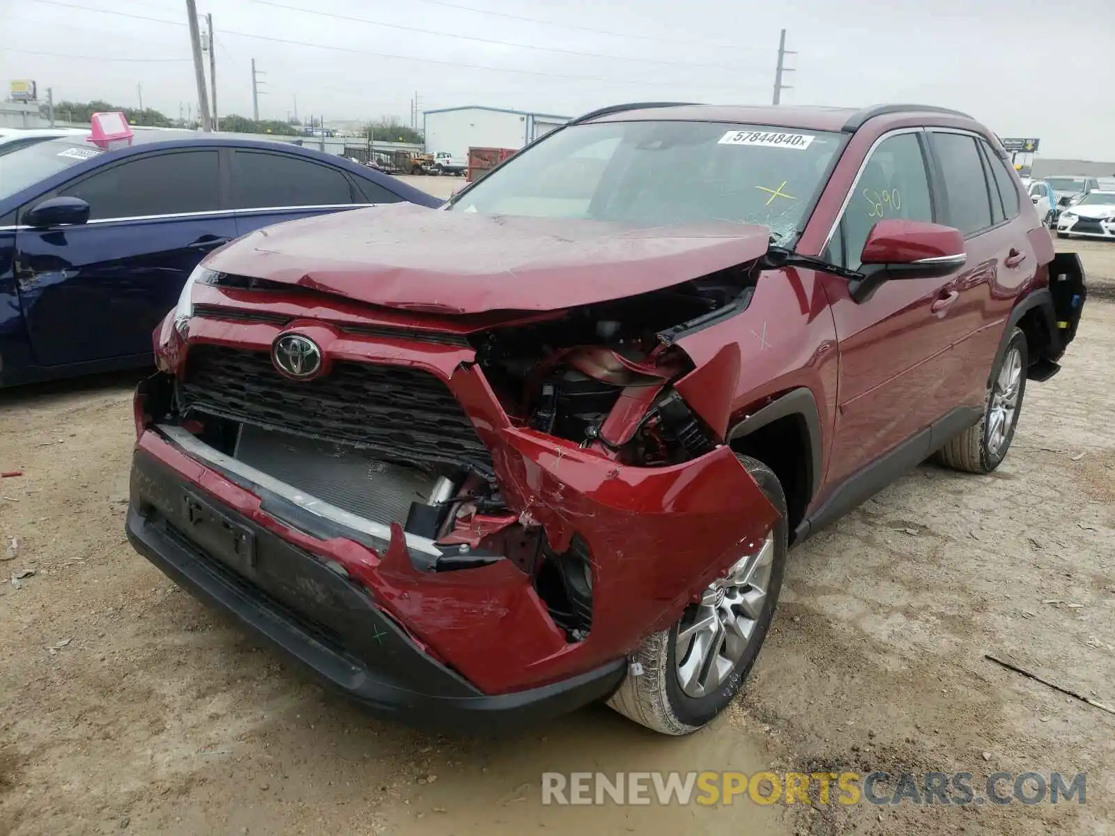 2 Photograph of a damaged car 2T3C1RFV7LW076381 TOYOTA RAV4 2020