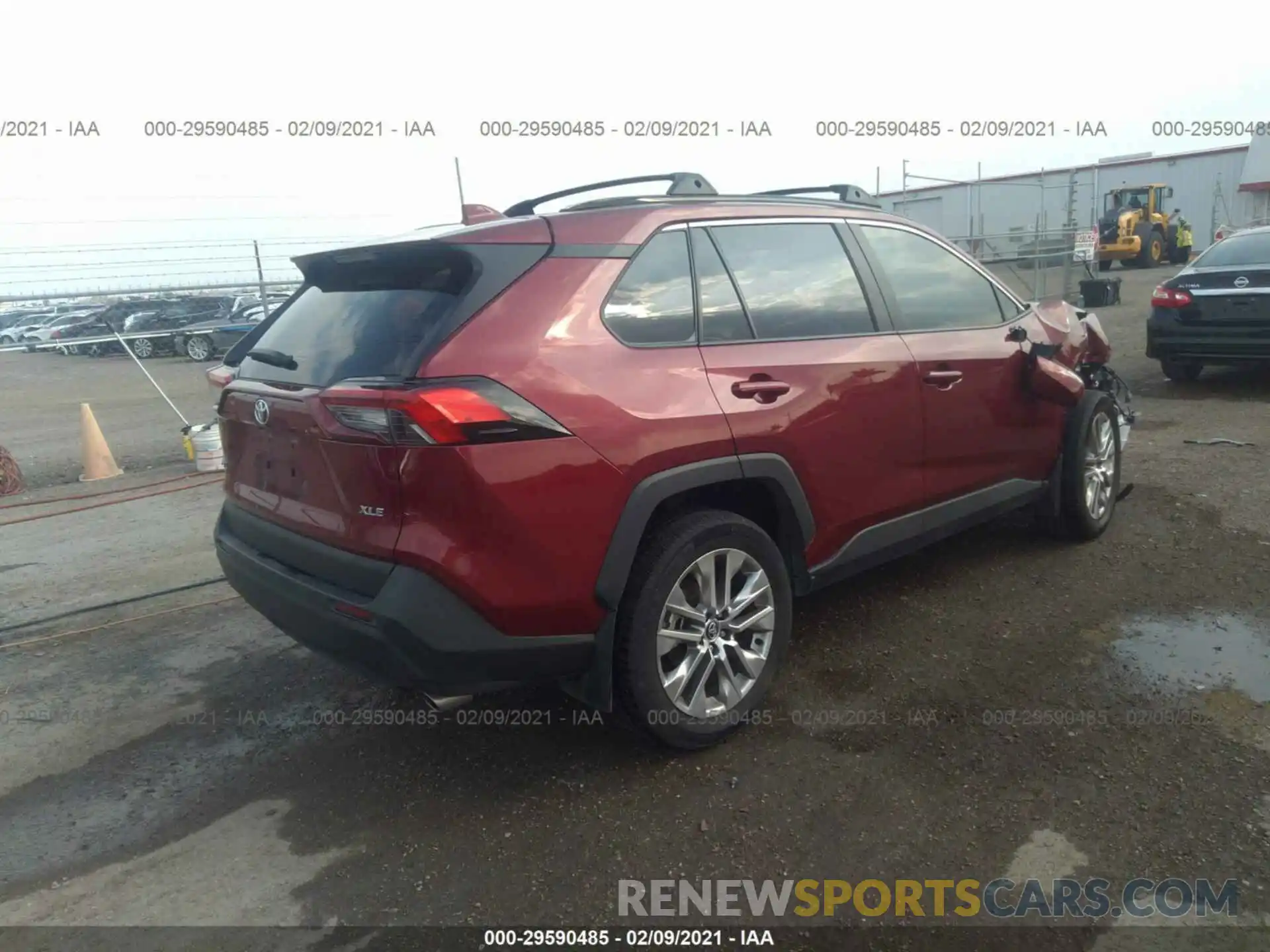 4 Фотография поврежденного автомобиля 2T3C1RFV7LW082021 TOYOTA RAV4 2020