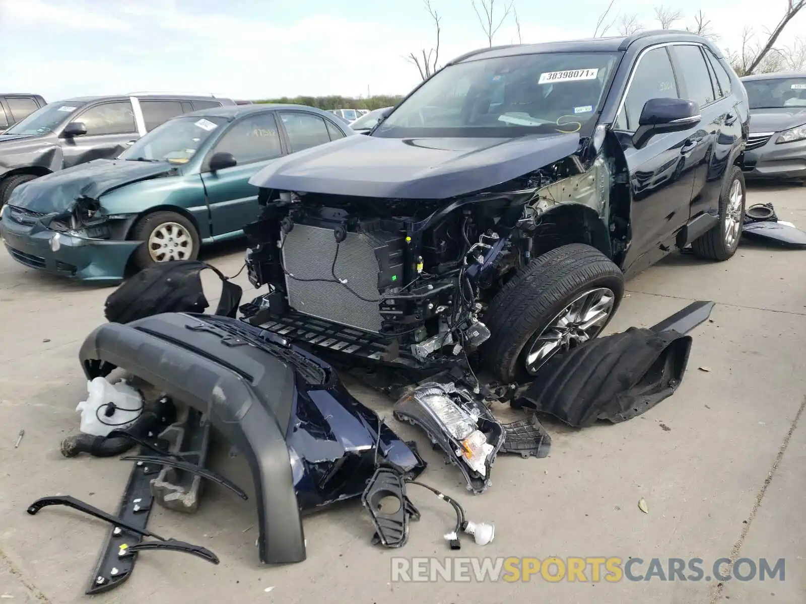 2 Photograph of a damaged car 2T3C1RFV7LW087588 TOYOTA RAV4 2020