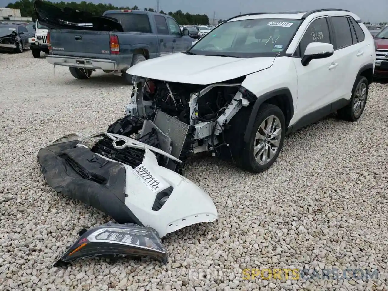 2 Photograph of a damaged car 2T3C1RFV8LC033668 TOYOTA RAV4 2020