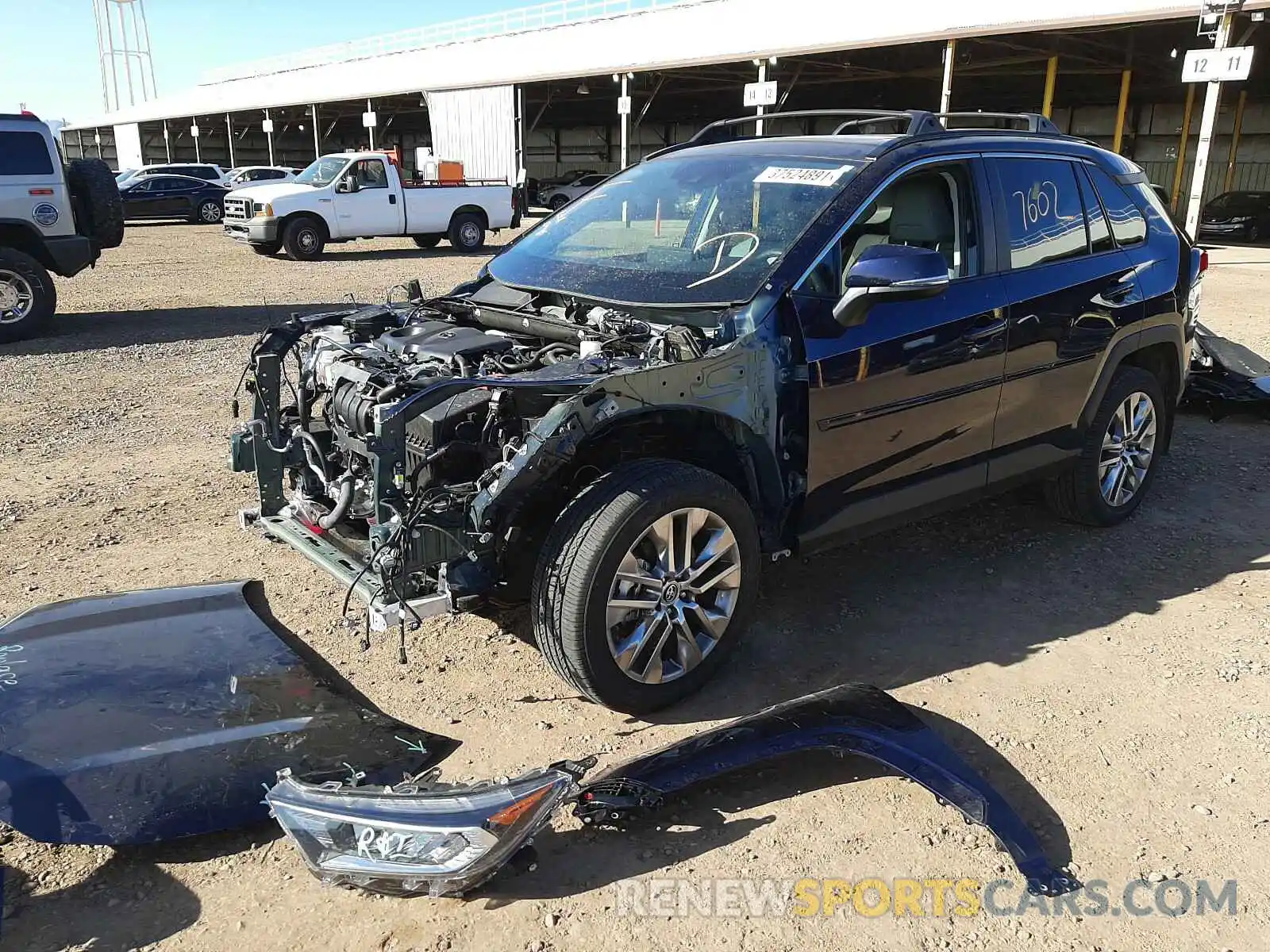 2 Photograph of a damaged car 2T3C1RFV9LW060456 TOYOTA RAV4 2020