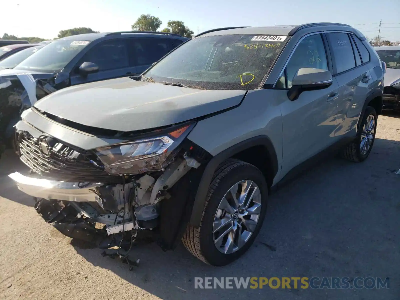 2 Photograph of a damaged car 2T3C1RFVXLC068891 TOYOTA RAV4 2020