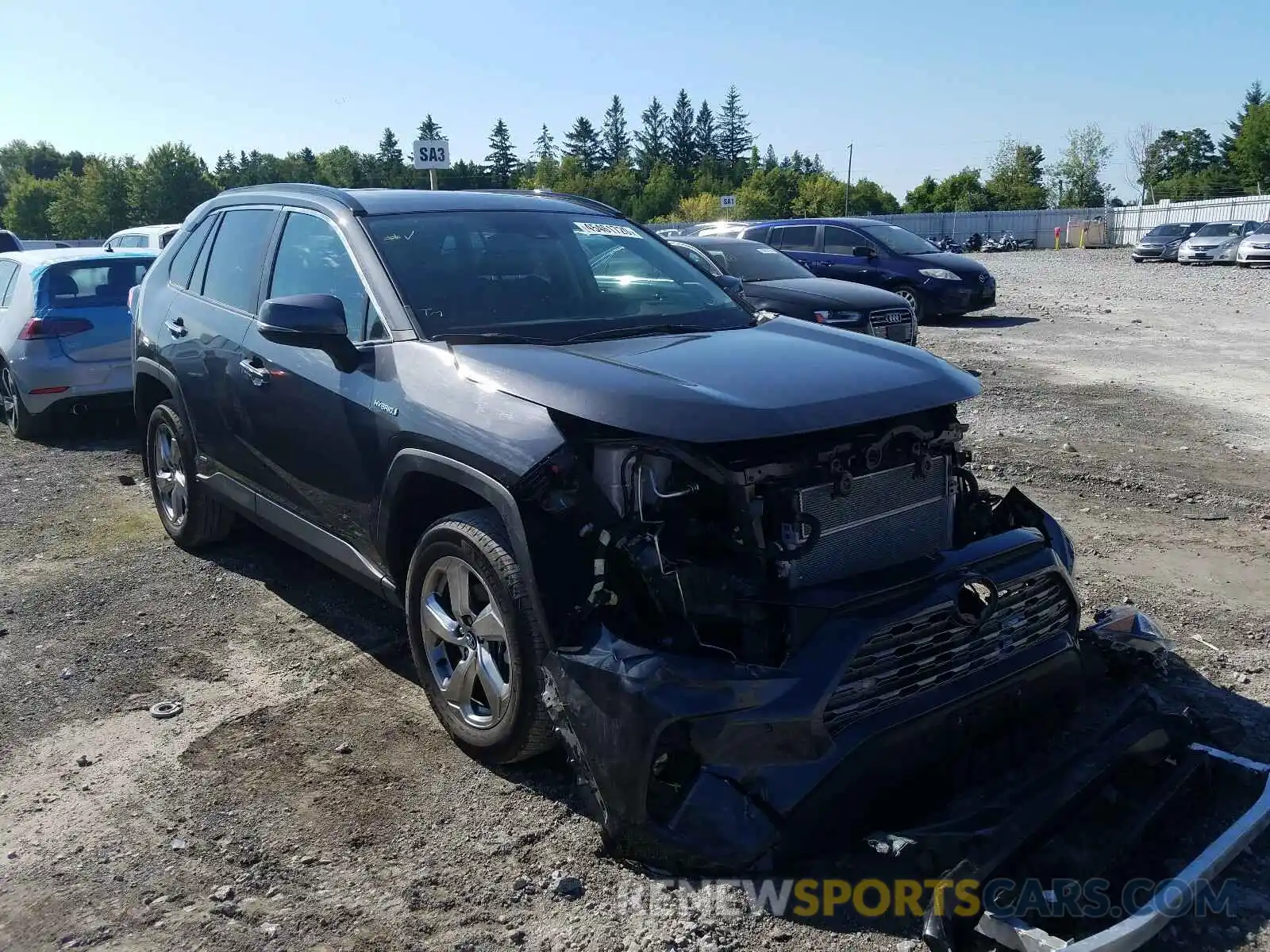 1 Photograph of a damaged car 2T3DWRFV0LW053563 TOYOTA RAV4 2020