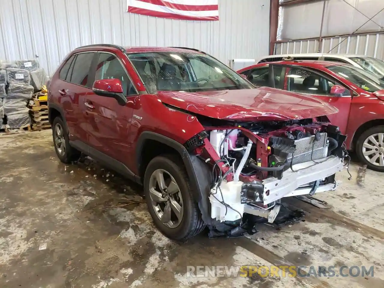 1 Photograph of a damaged car 2T3DWRFV0LW070461 TOYOTA RAV4 2020