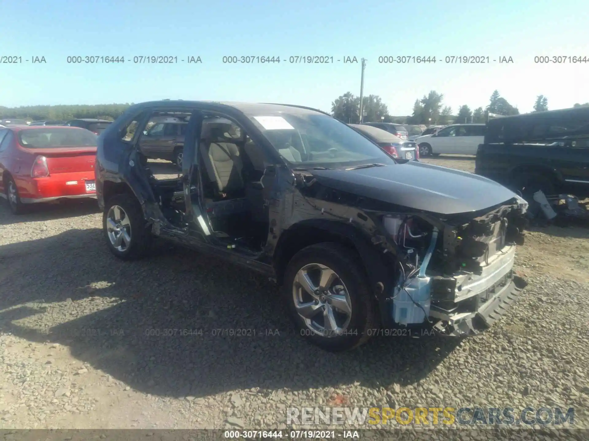 1 Photograph of a damaged car 2T3DWRFV0LW076292 TOYOTA RAV4 2020