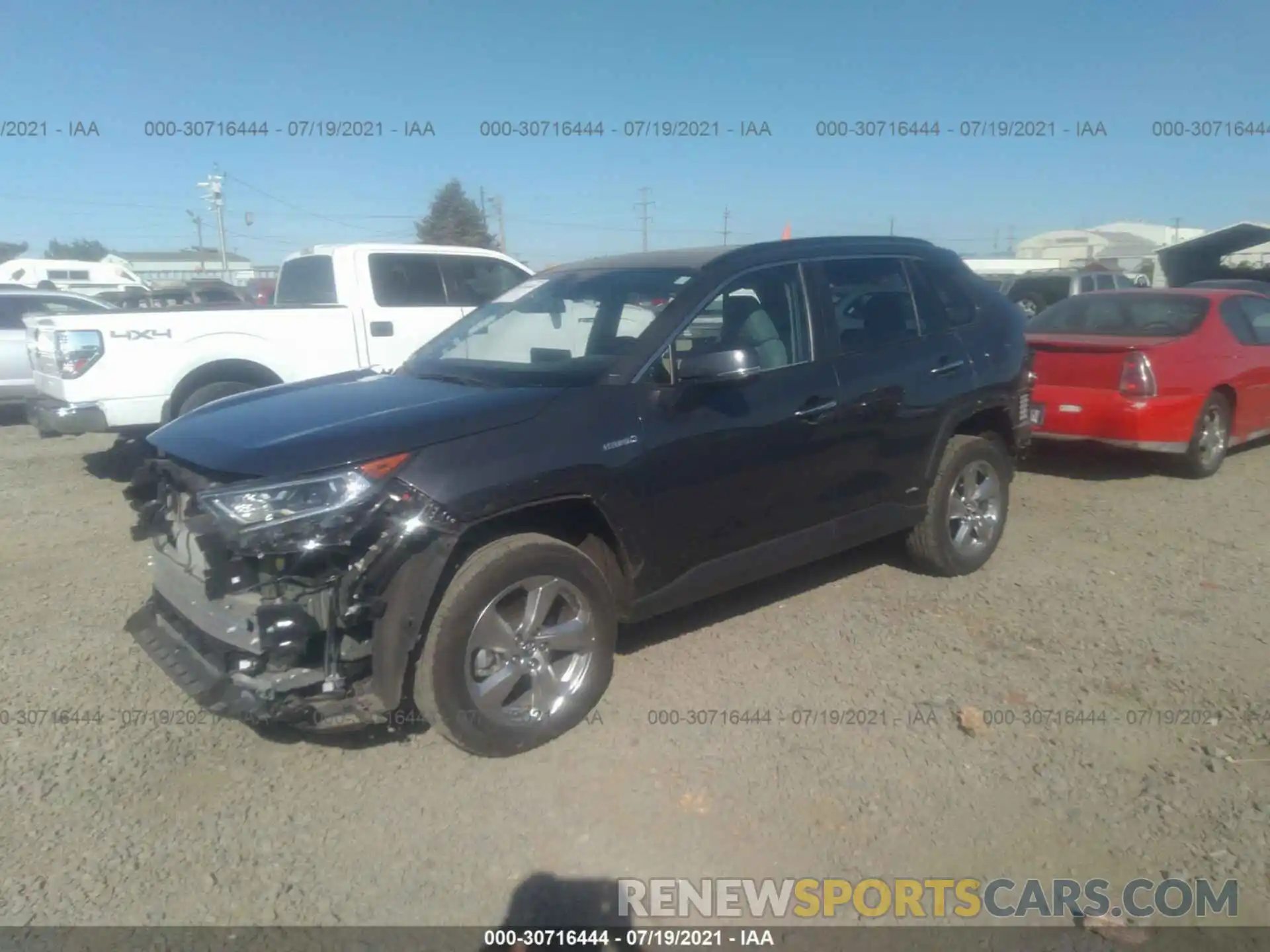 2 Photograph of a damaged car 2T3DWRFV0LW076292 TOYOTA RAV4 2020