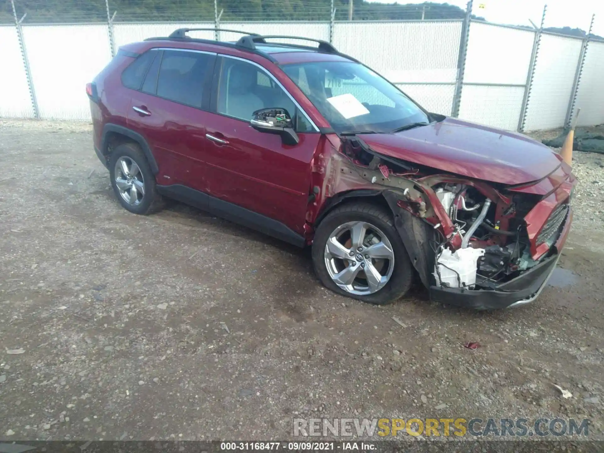 1 Photograph of a damaged car 2T3DWRFV1LW051241 TOYOTA RAV4 2020