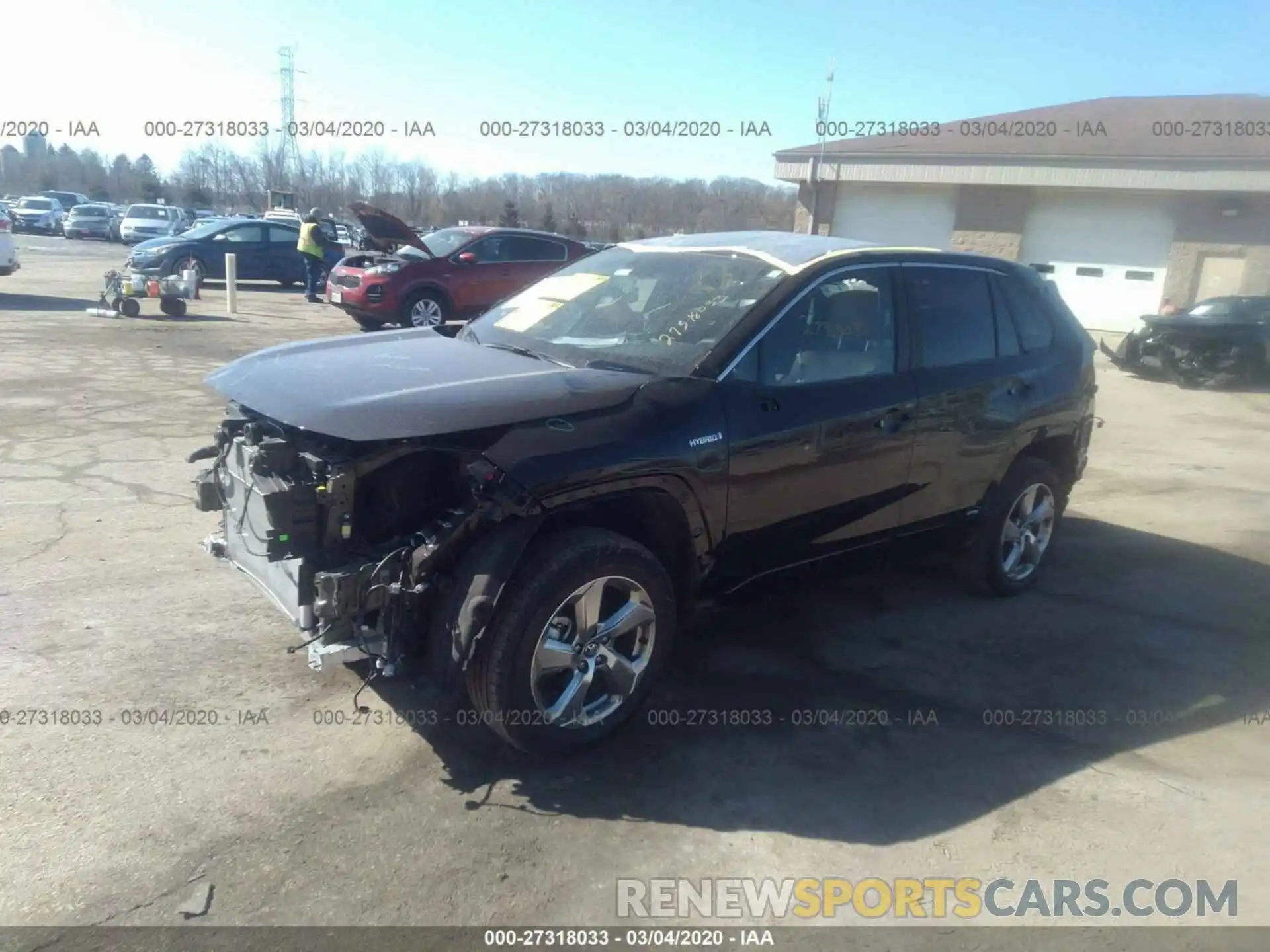 2 Photograph of a damaged car 2T3DWRFV1LW054964 TOYOTA RAV4 2020