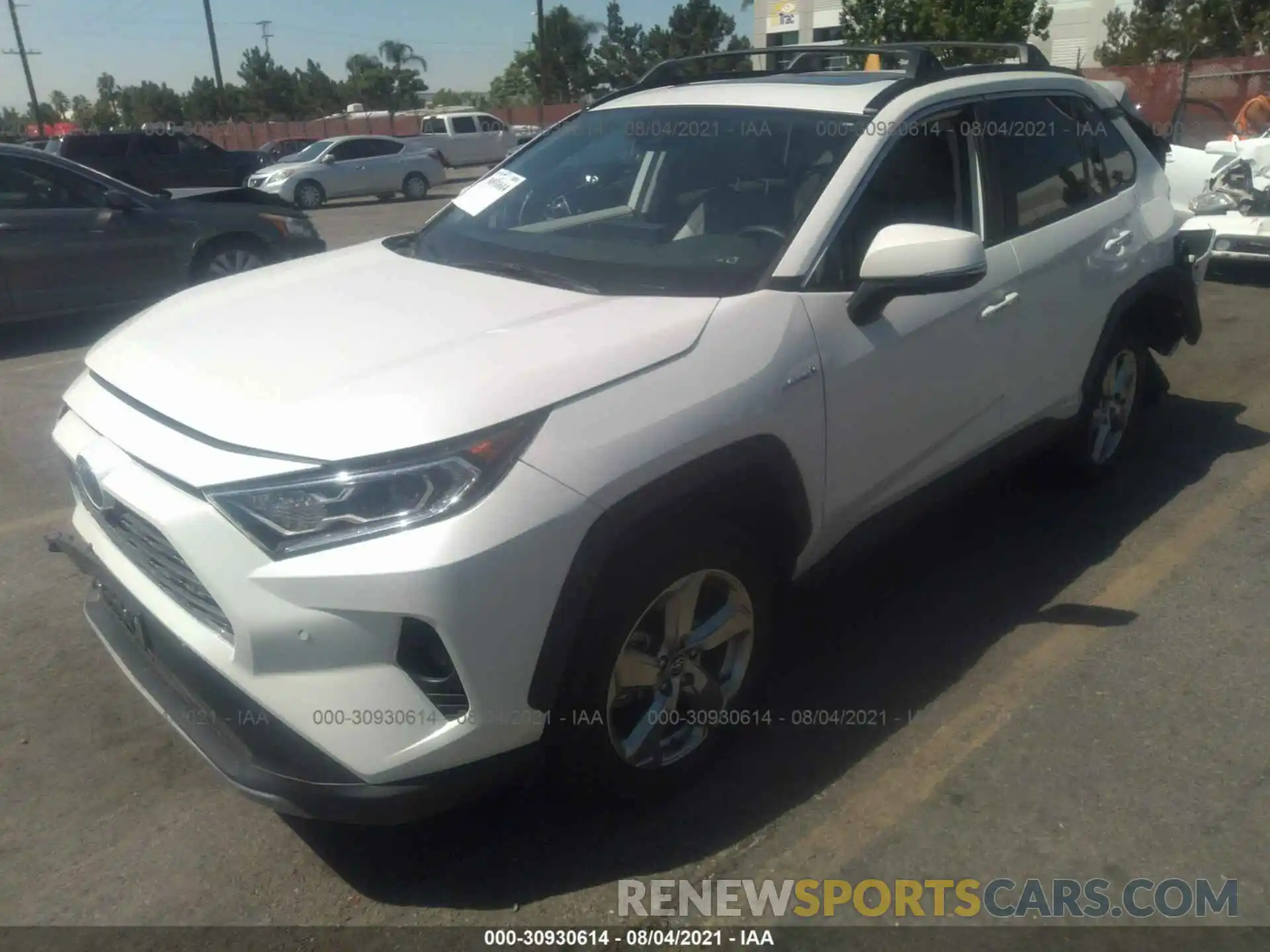 2 Photograph of a damaged car 2T3DWRFV1LW067696 TOYOTA RAV4 2020