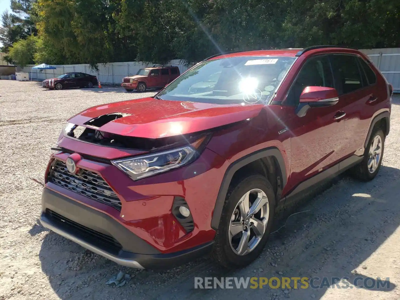 2 Photograph of a damaged car 2T3DWRFV1LW069481 TOYOTA RAV4 2020