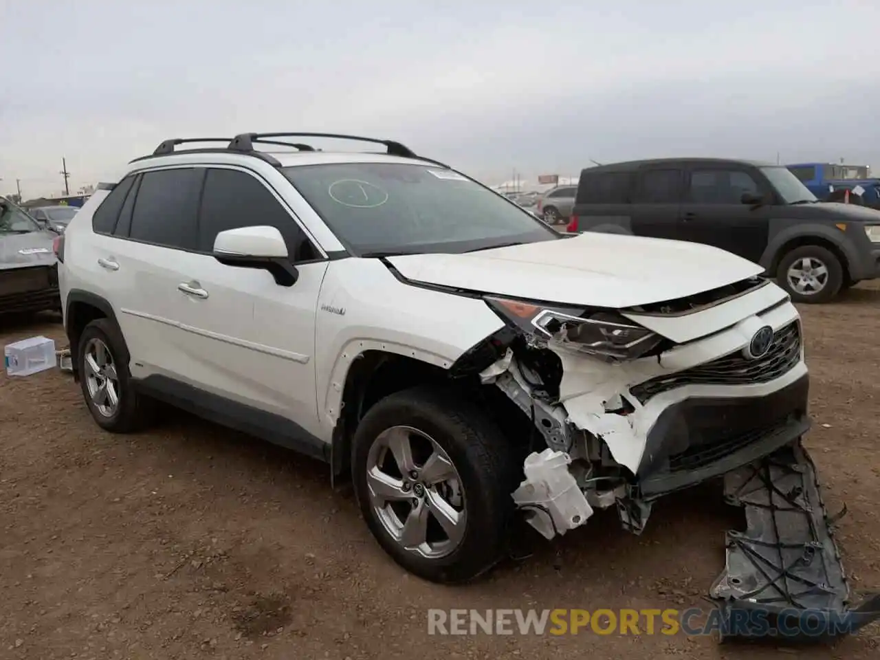 1 Photograph of a damaged car 2T3DWRFV3LW087223 TOYOTA RAV4 2020