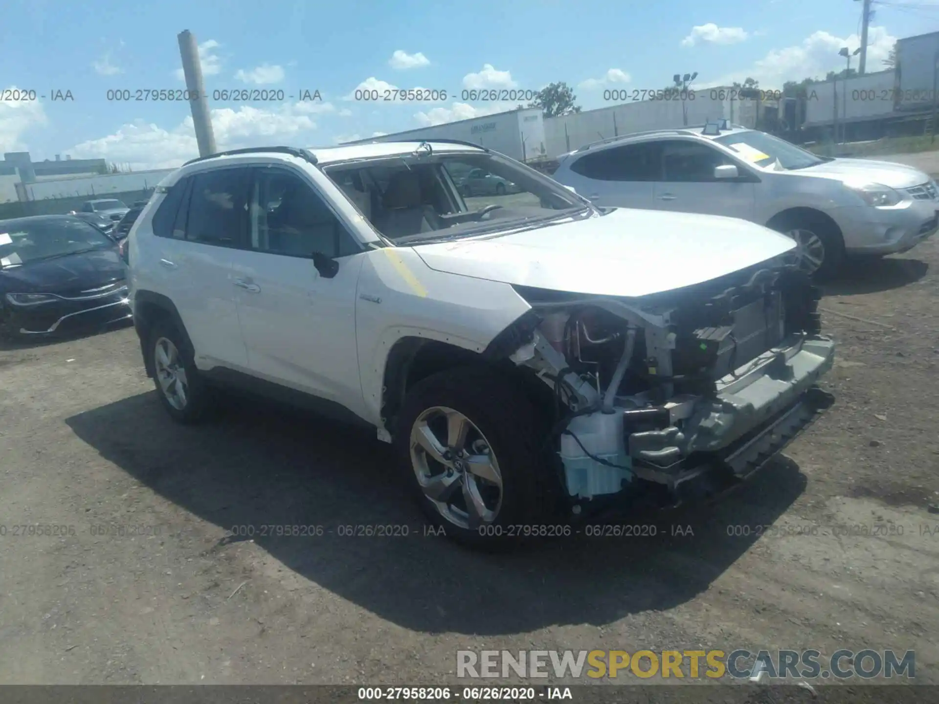 1 Photograph of a damaged car 2T3DWRFV4LW065862 TOYOTA RAV4 2020