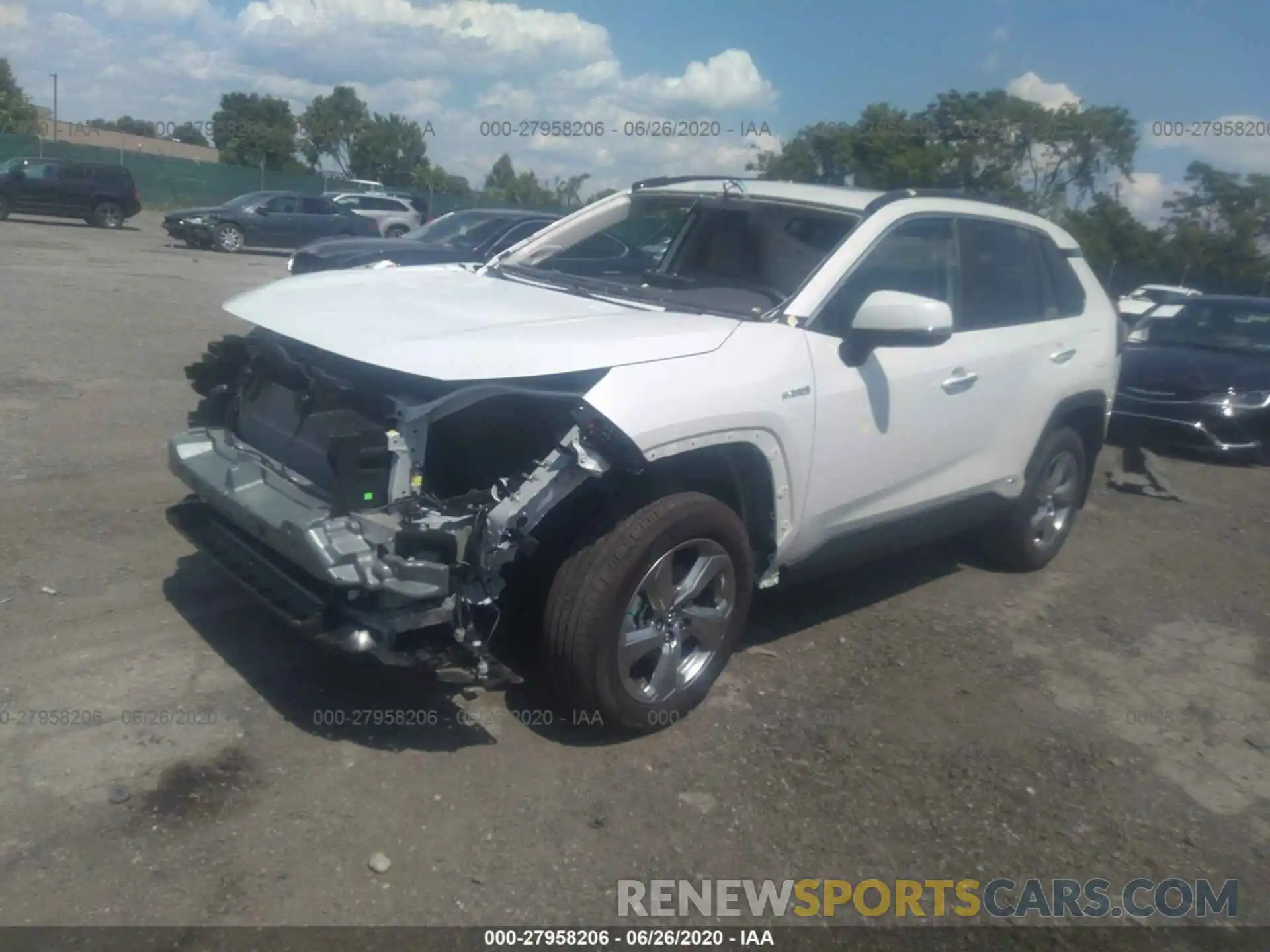 2 Photograph of a damaged car 2T3DWRFV4LW065862 TOYOTA RAV4 2020