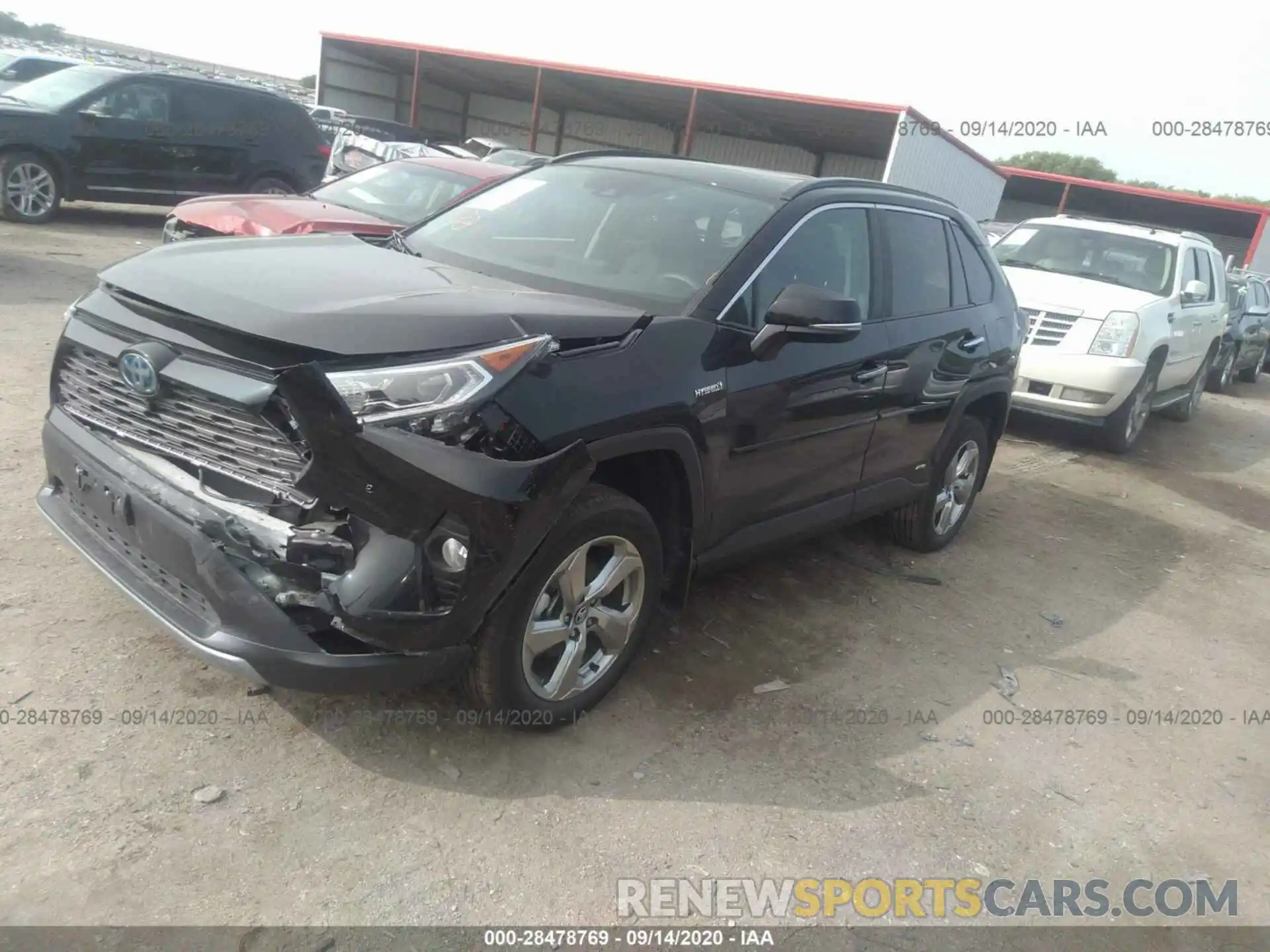 2 Фотография поврежденного автомобиля 2T3DWRFV4LW071659 TOYOTA RAV4 2020