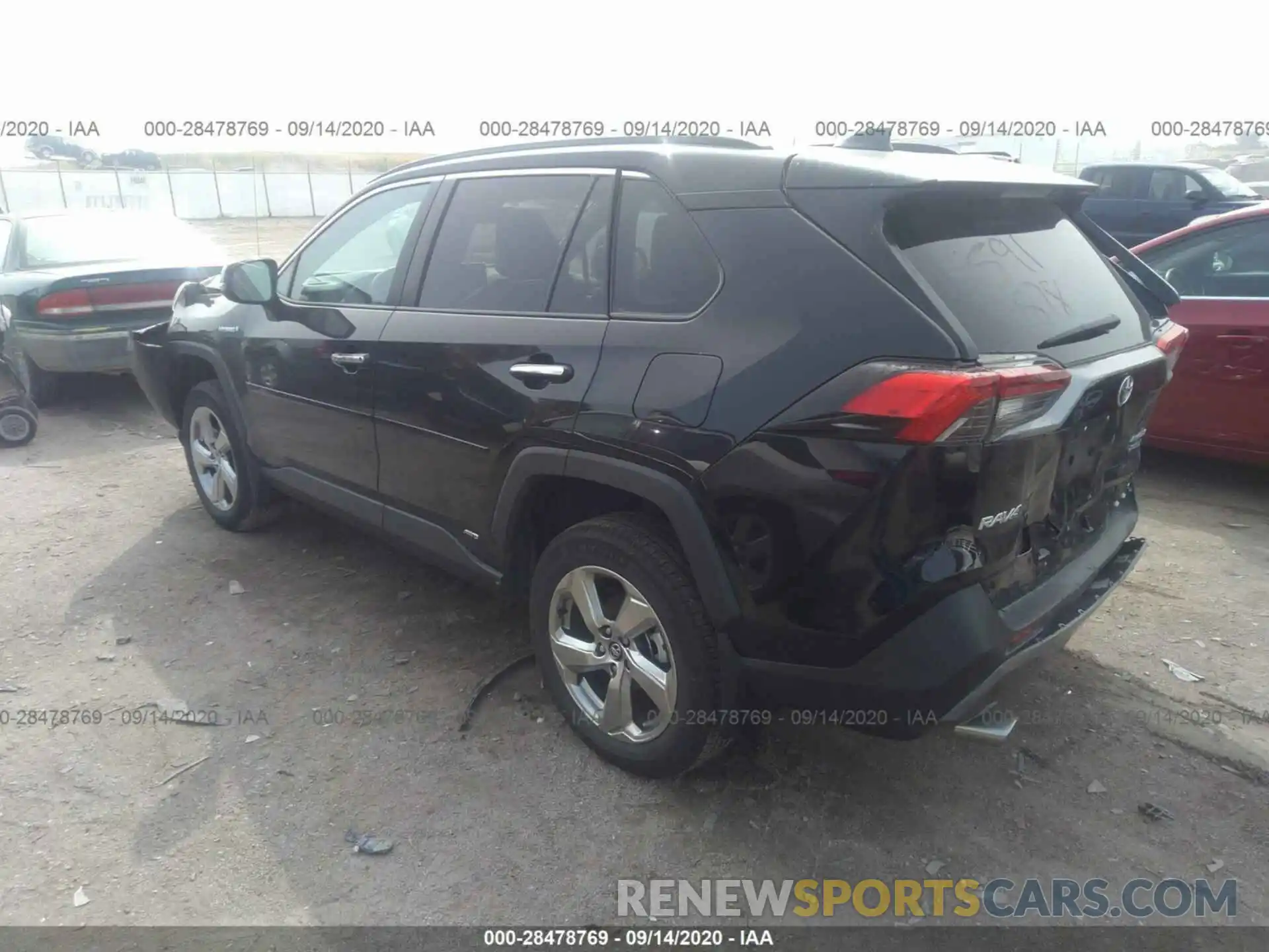 3 Фотография поврежденного автомобиля 2T3DWRFV4LW071659 TOYOTA RAV4 2020