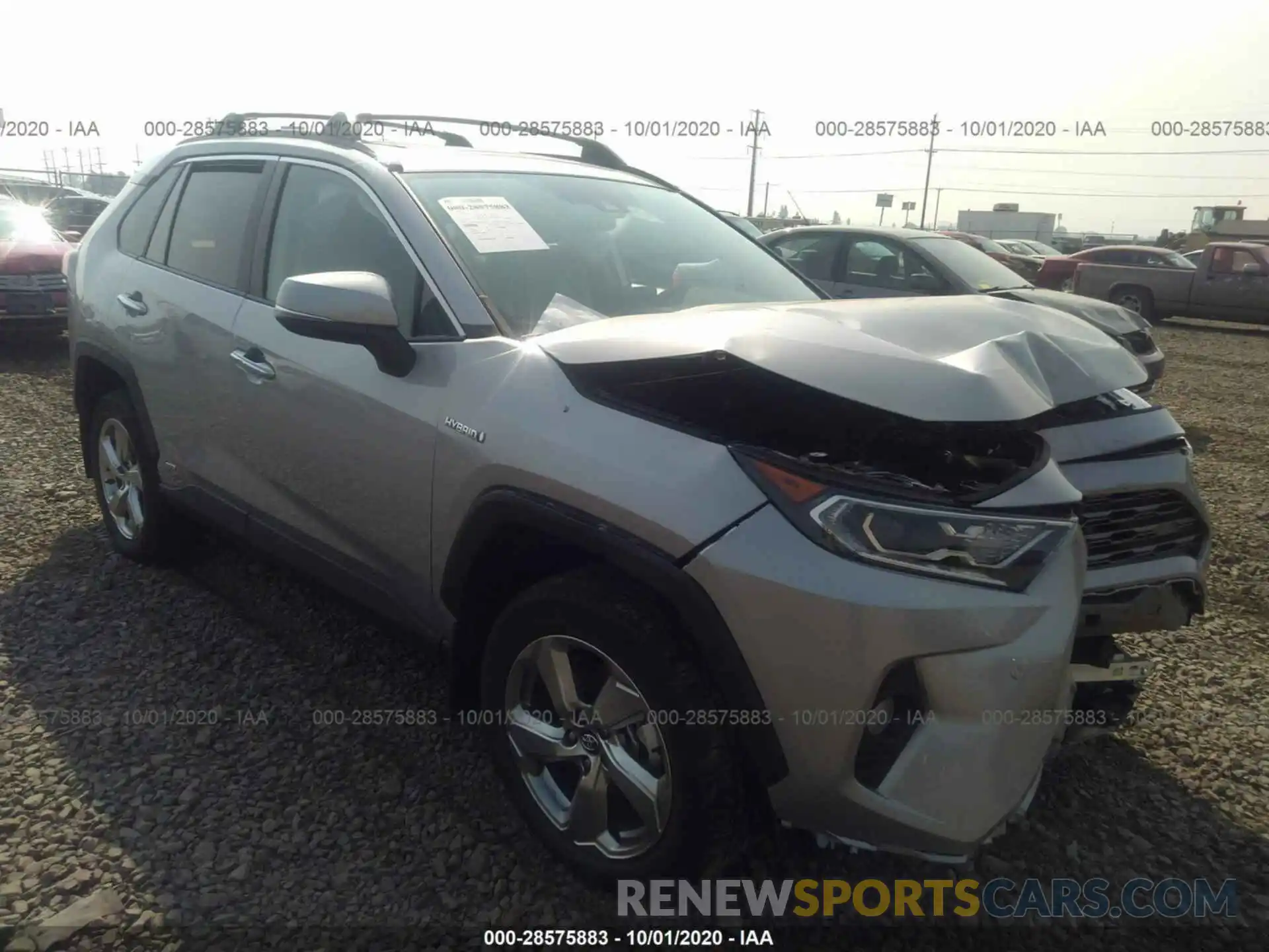 1 Photograph of a damaged car 2T3DWRFV5LW048049 TOYOTA RAV4 2020