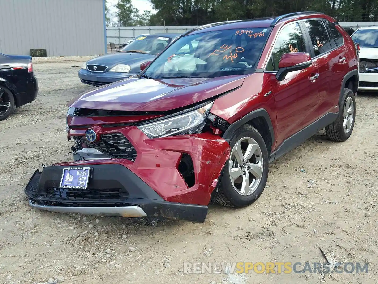 2 Photograph of a damaged car 2T3DWRFV5LW060119 TOYOTA RAV4 2020