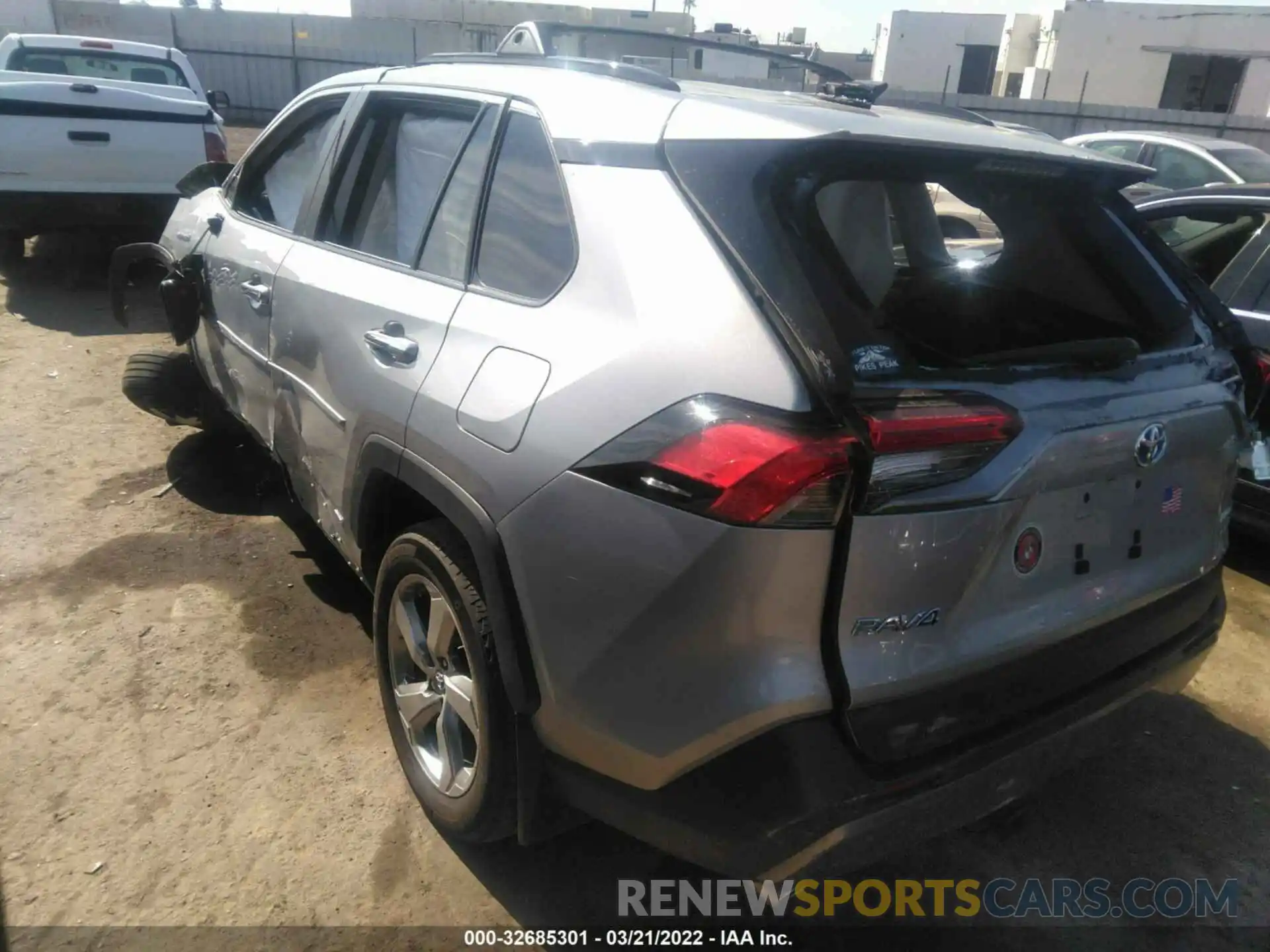 3 Photograph of a damaged car 2T3DWRFV5LW068267 TOYOTA RAV4 2020