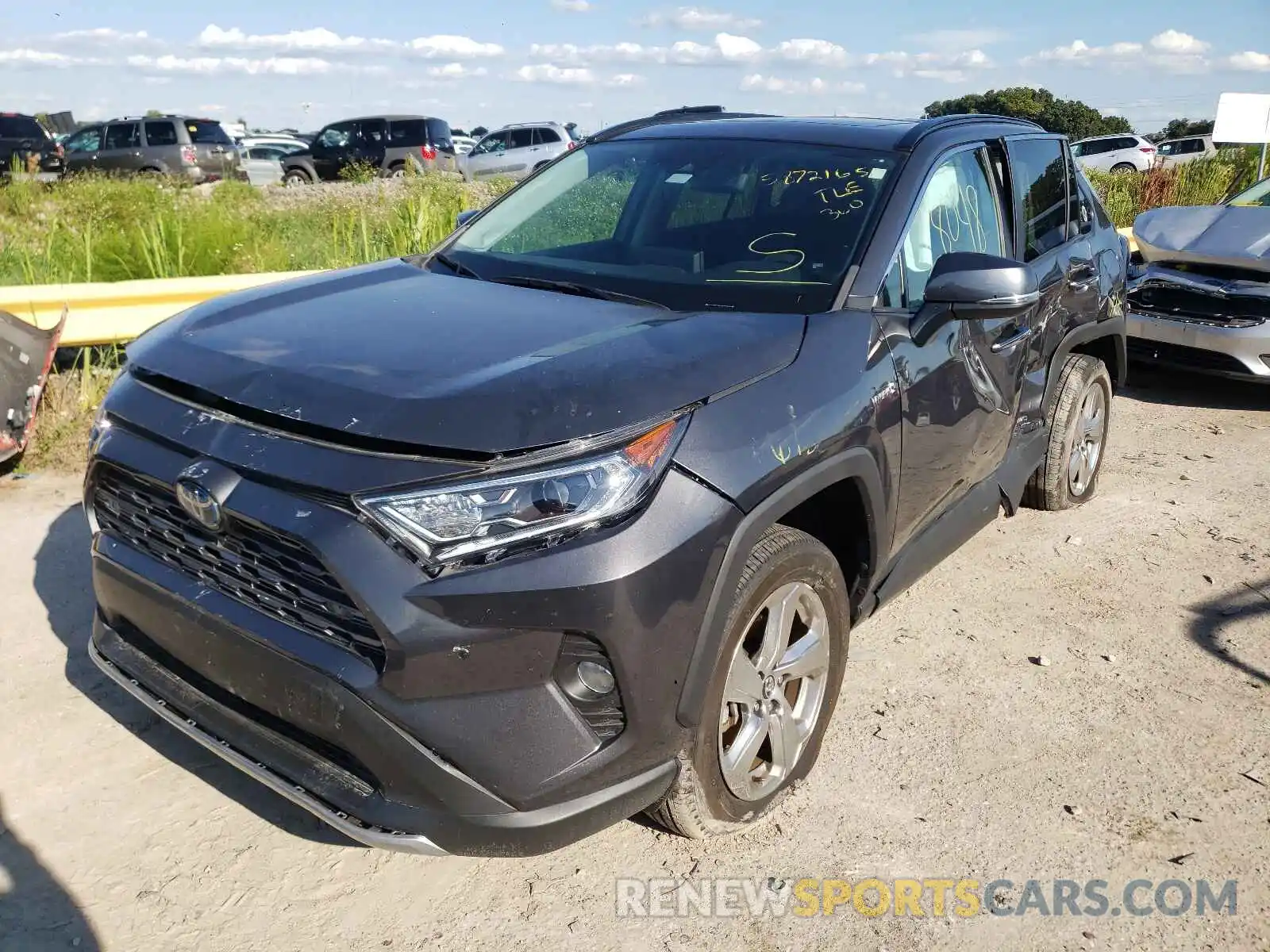 2 Photograph of a damaged car 2T3DWRFV5LW073548 TOYOTA RAV4 2020