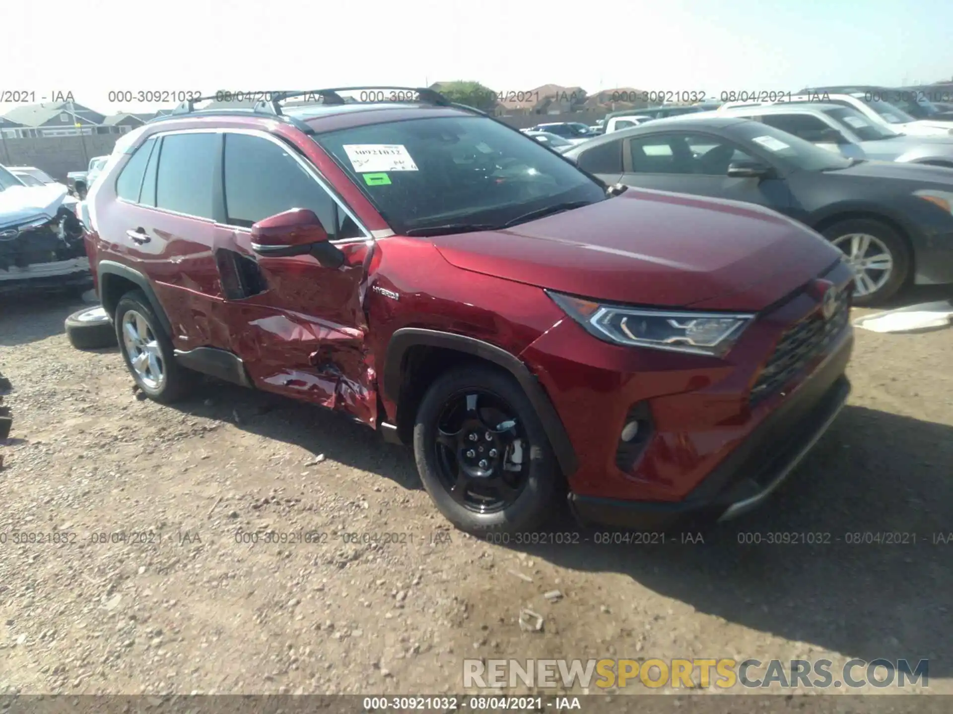 1 Photograph of a damaged car 2T3DWRFV5LW082055 TOYOTA RAV4 2020