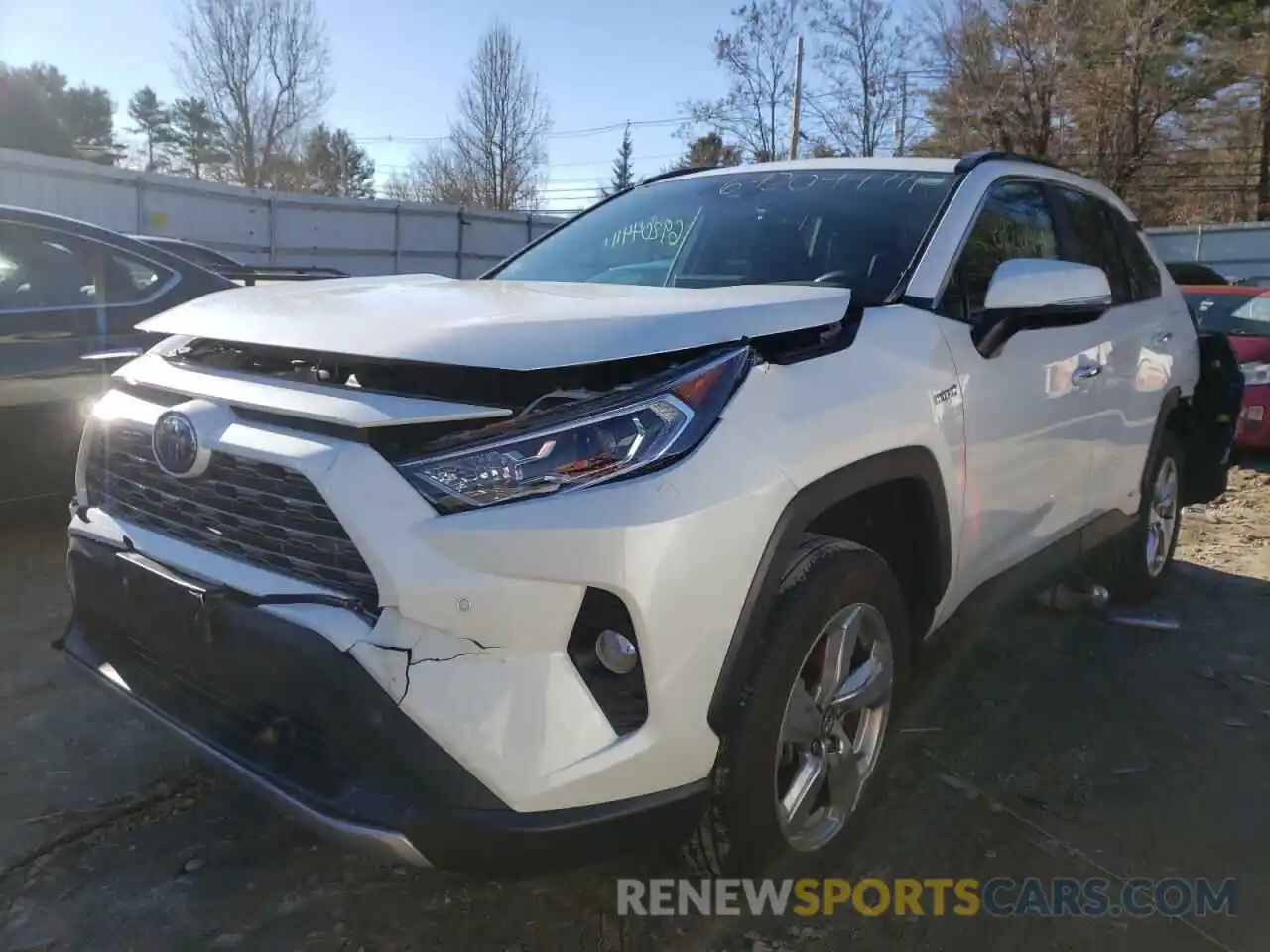 2 Photograph of a damaged car 2T3DWRFV6LW087703 TOYOTA RAV4 2020