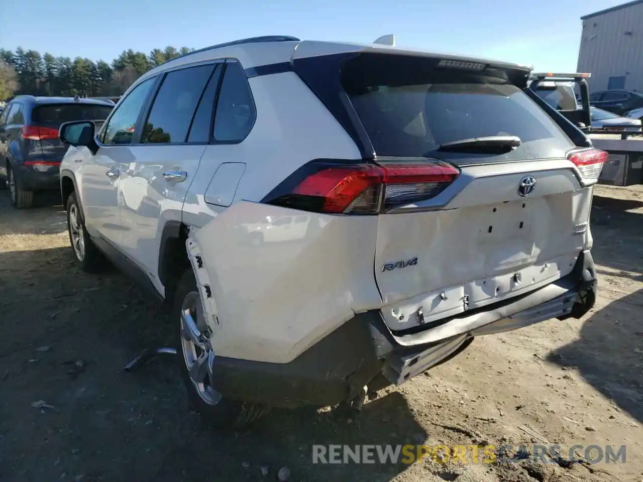 3 Photograph of a damaged car 2T3DWRFV6LW087703 TOYOTA RAV4 2020