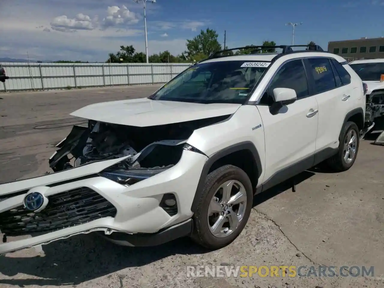 2 Photograph of a damaged car 2T3DWRFV7LW061384 TOYOTA RAV4 2020